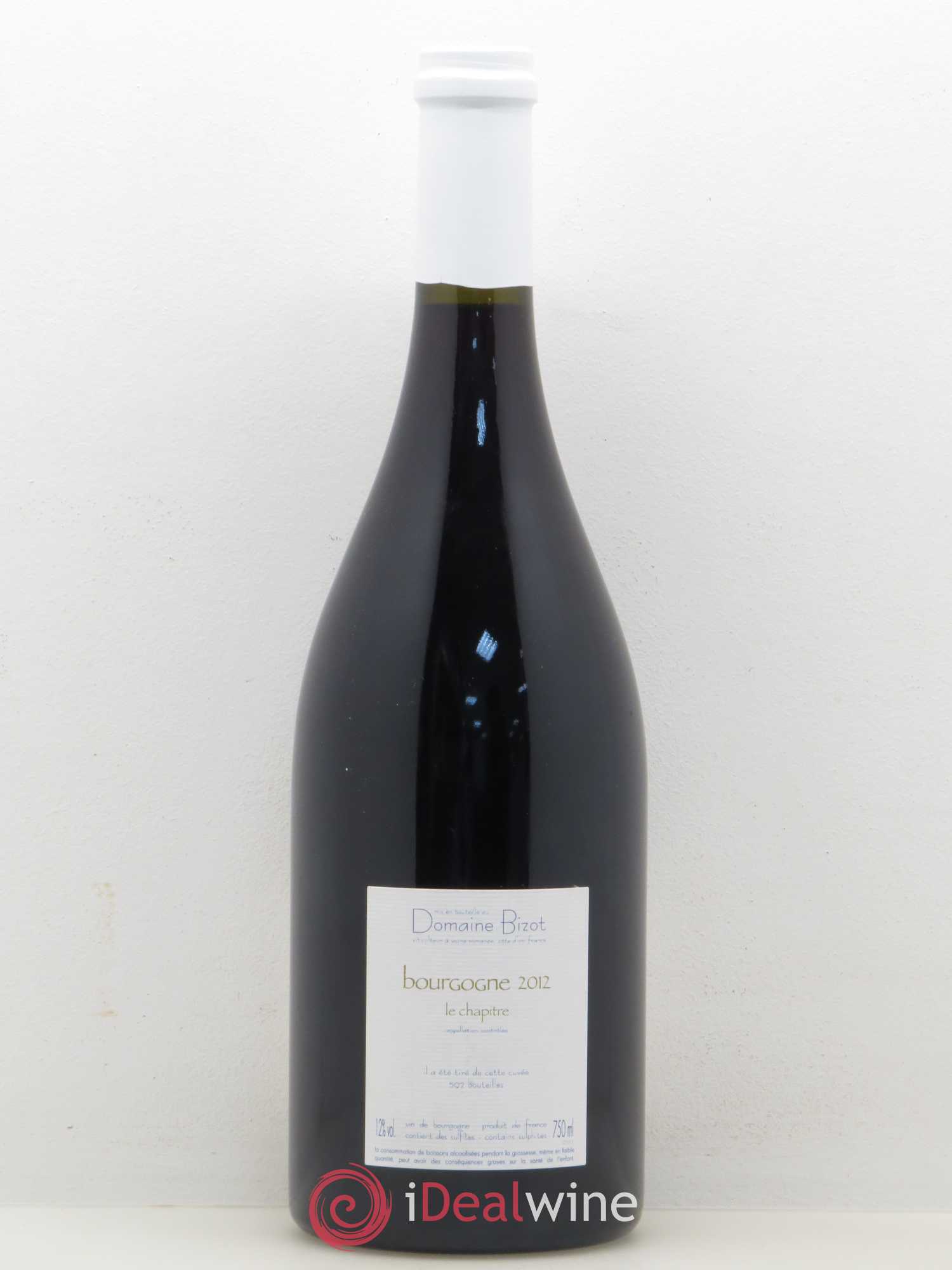 Bourgogne Le Chapitre Bizot (Domaine) 2012 - Lot de 1 bouteille - 1