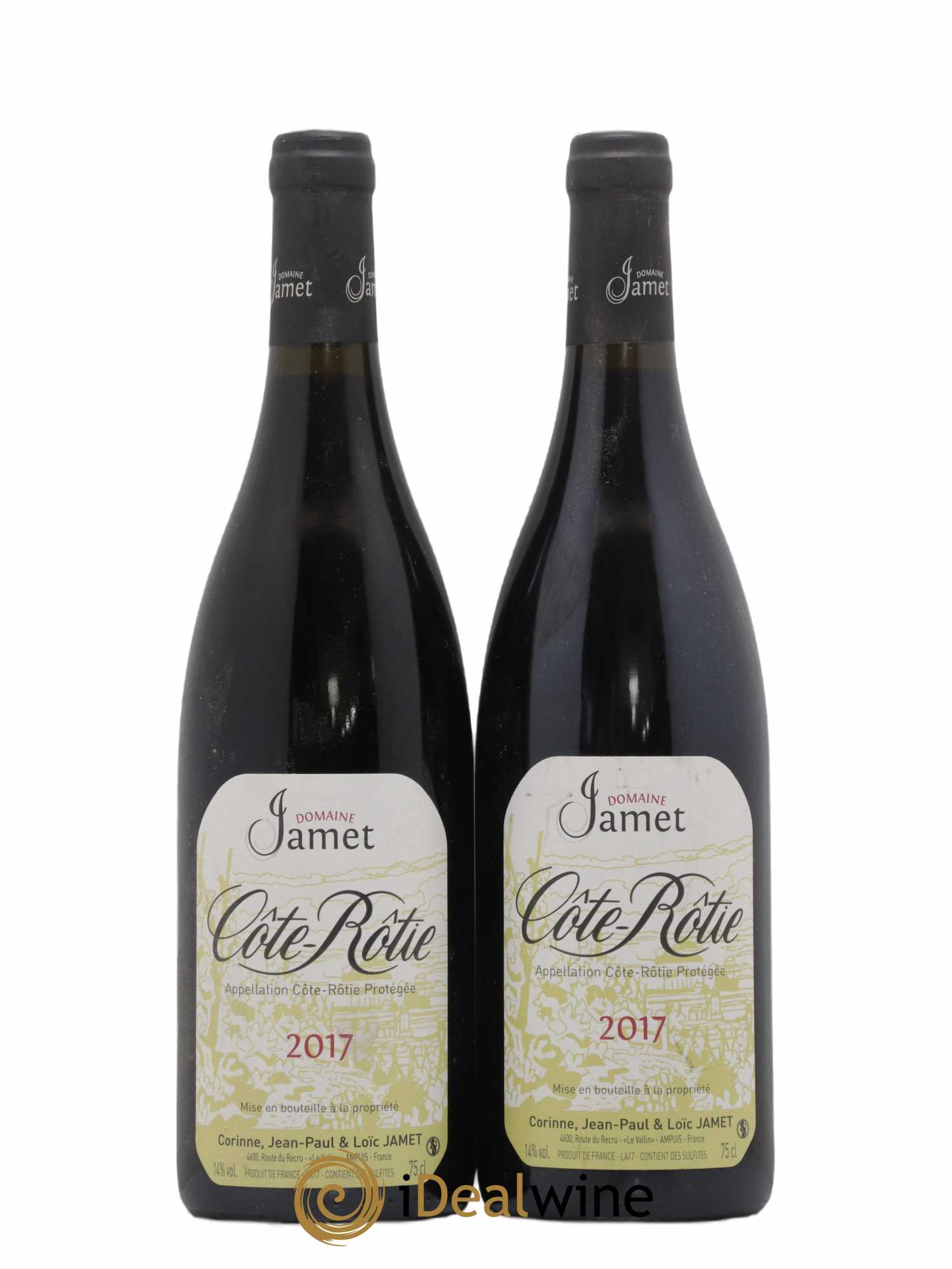 Côte-Rôtie Jamet (Domaine) (sans prix de réserve) 2017 - Lot de 2 bouteilles - 0