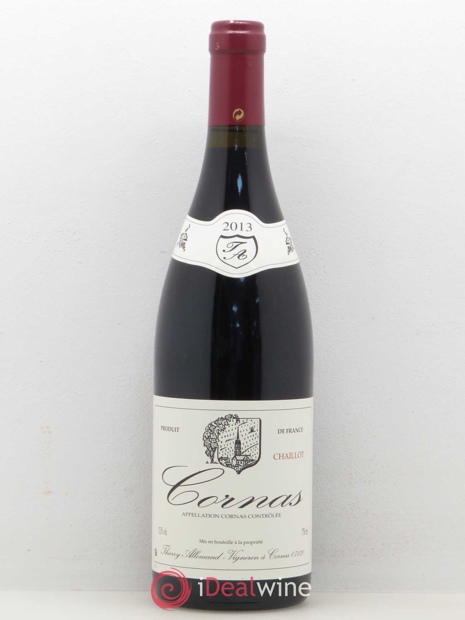Cornas Chaillot Thierry Allemand 2013 - Lot de 1 bouteille - 0