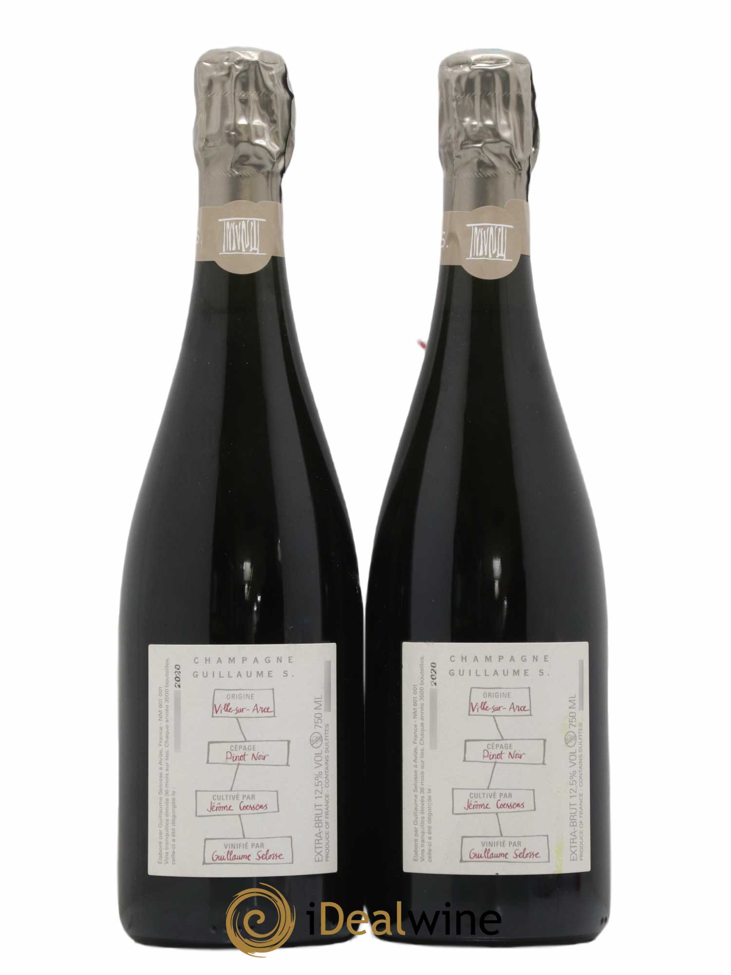 Largillier Extra-Brut Guillaume Selosse (sans prix de réserve) - Lot de 2 bouteilles - 1