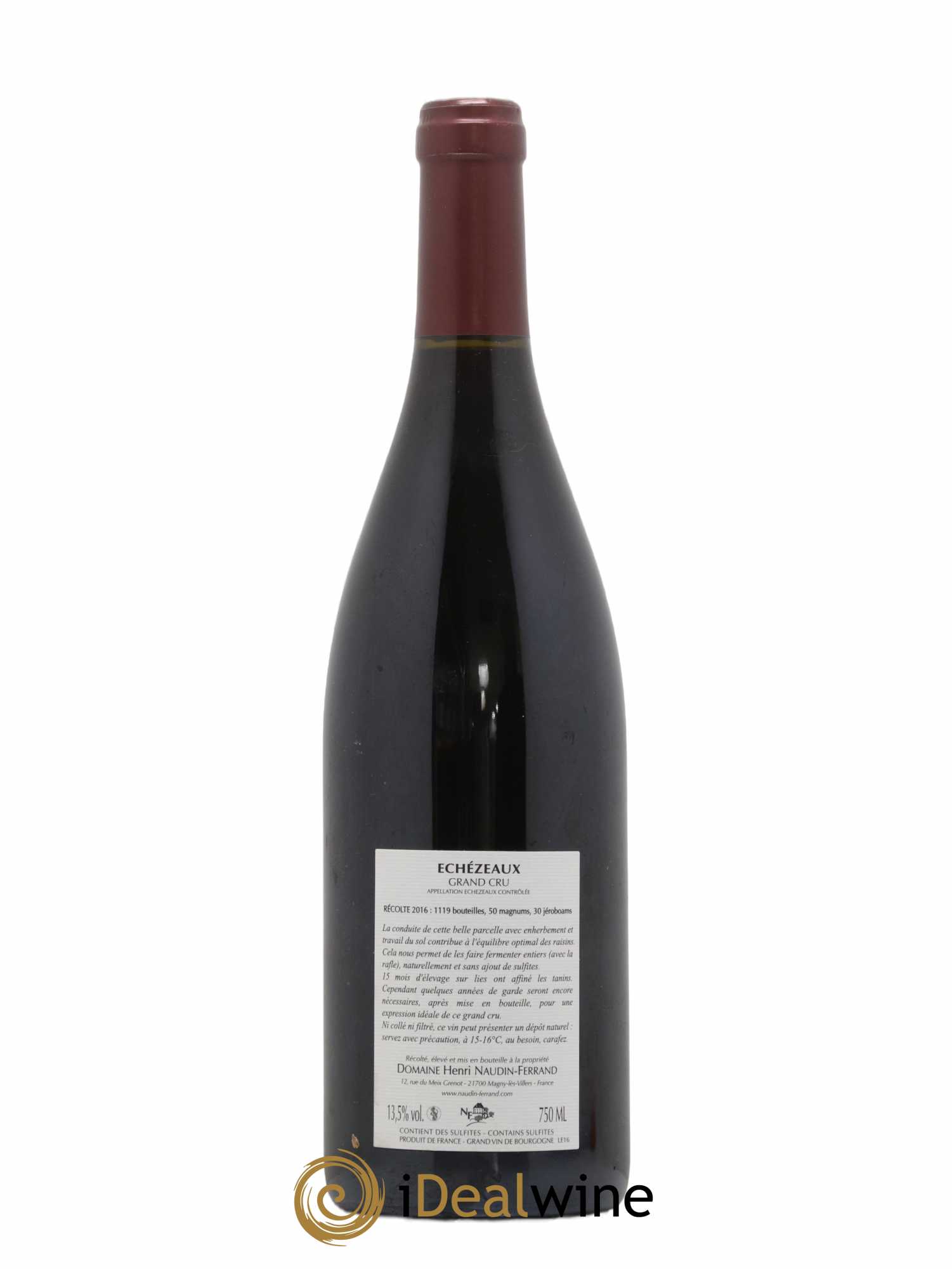 Echezeaux Grand Cru Naudin-Ferrand (Domaine)  (no reserve) 2016 - Lot of 1 bottle - 1