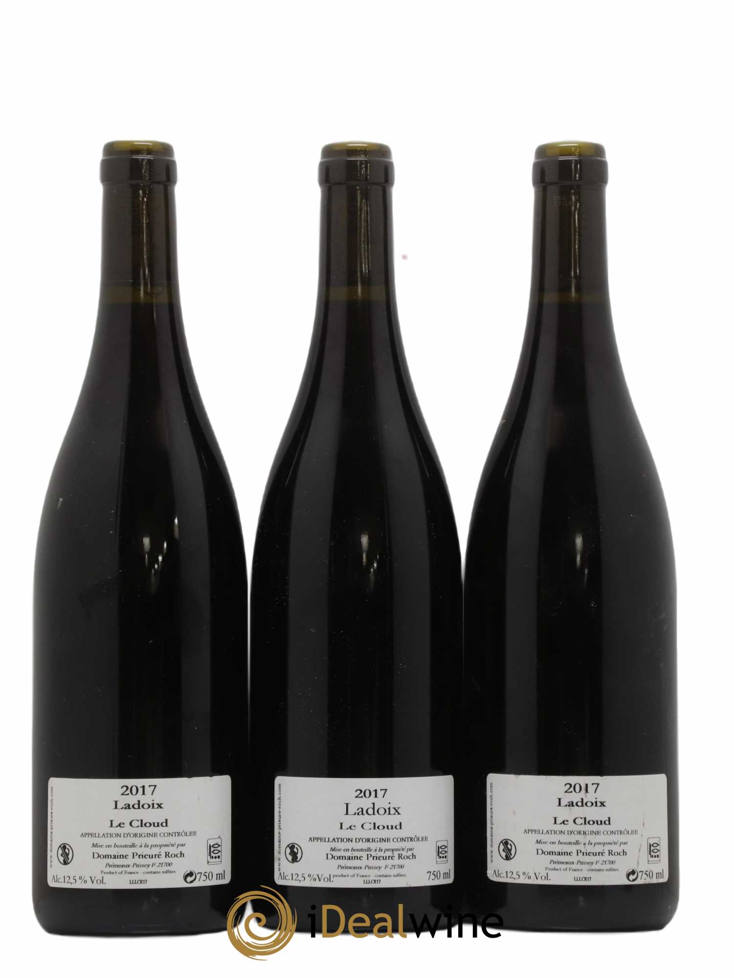 Ladoix Le Cloud Prieuré Roch  (no reserve) 2017 - Lot of 3 bottles - 1