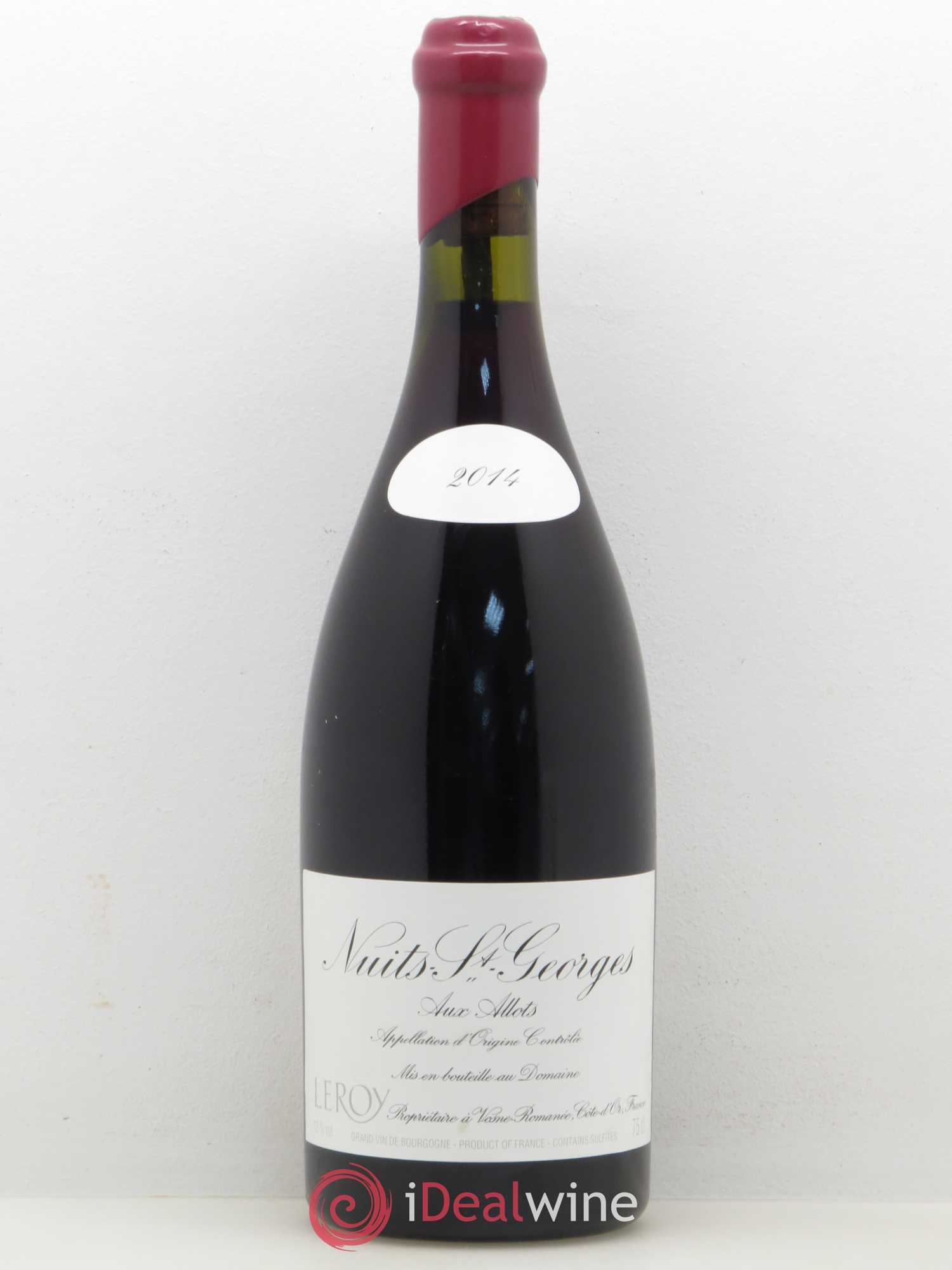 Nuits-Saint-Georges Aux Allots Leroy (Domaine) 2014 - Lot de 1 bouteille - 0