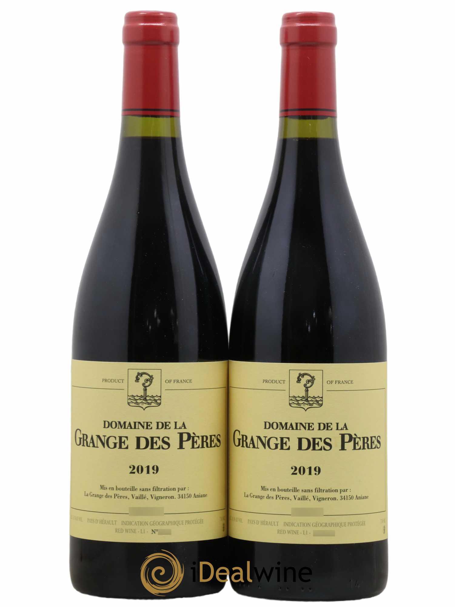 Pays d'Hérault Grange des Pères Laurent Vaillé 2019 - Lot de 2 bouteilles - 0