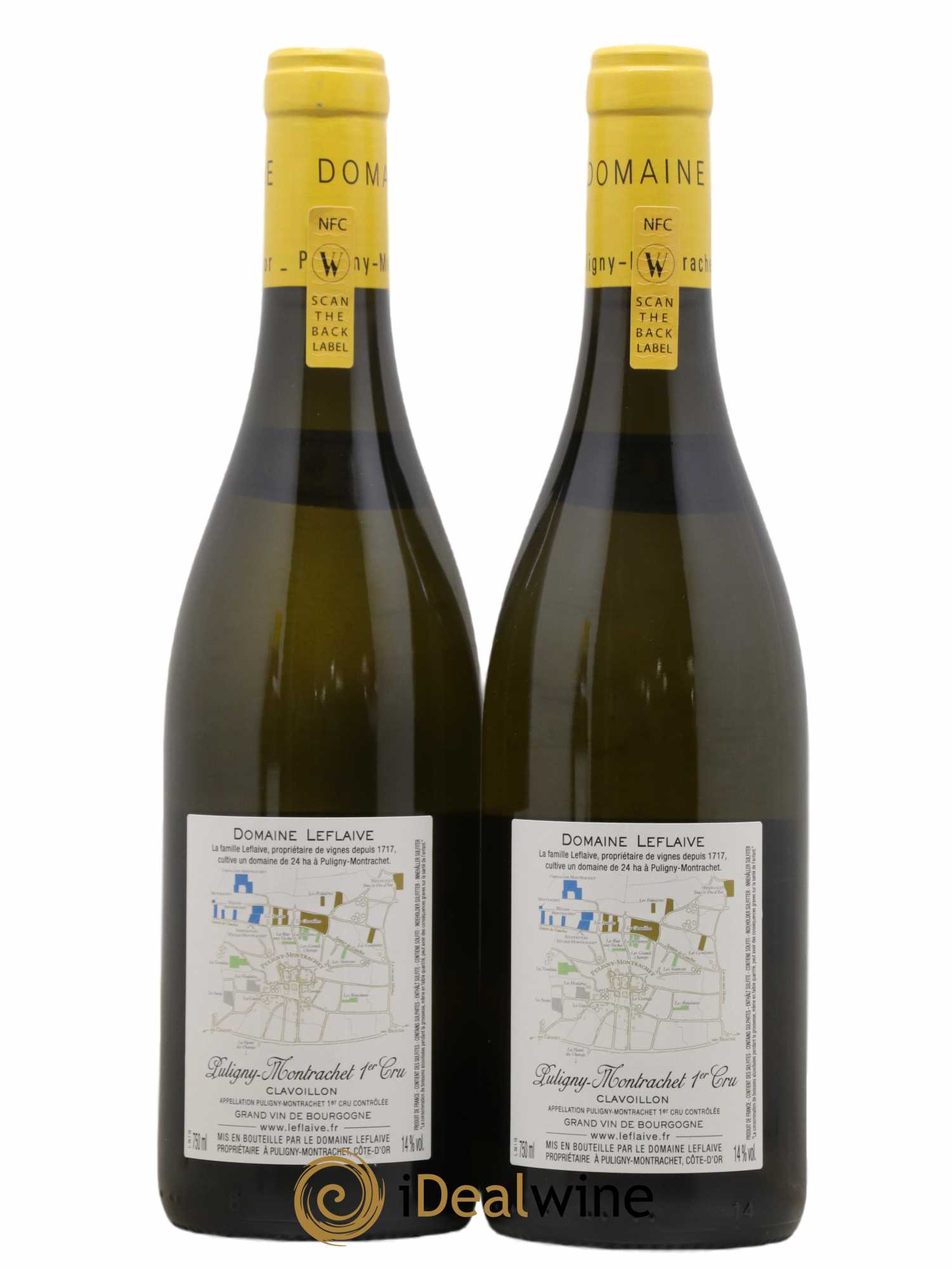 Puligny-Montrachet 1er Cru Clavoillon Leflaive (Domaine) 2019 - Lot de 2 bouteilles - 1