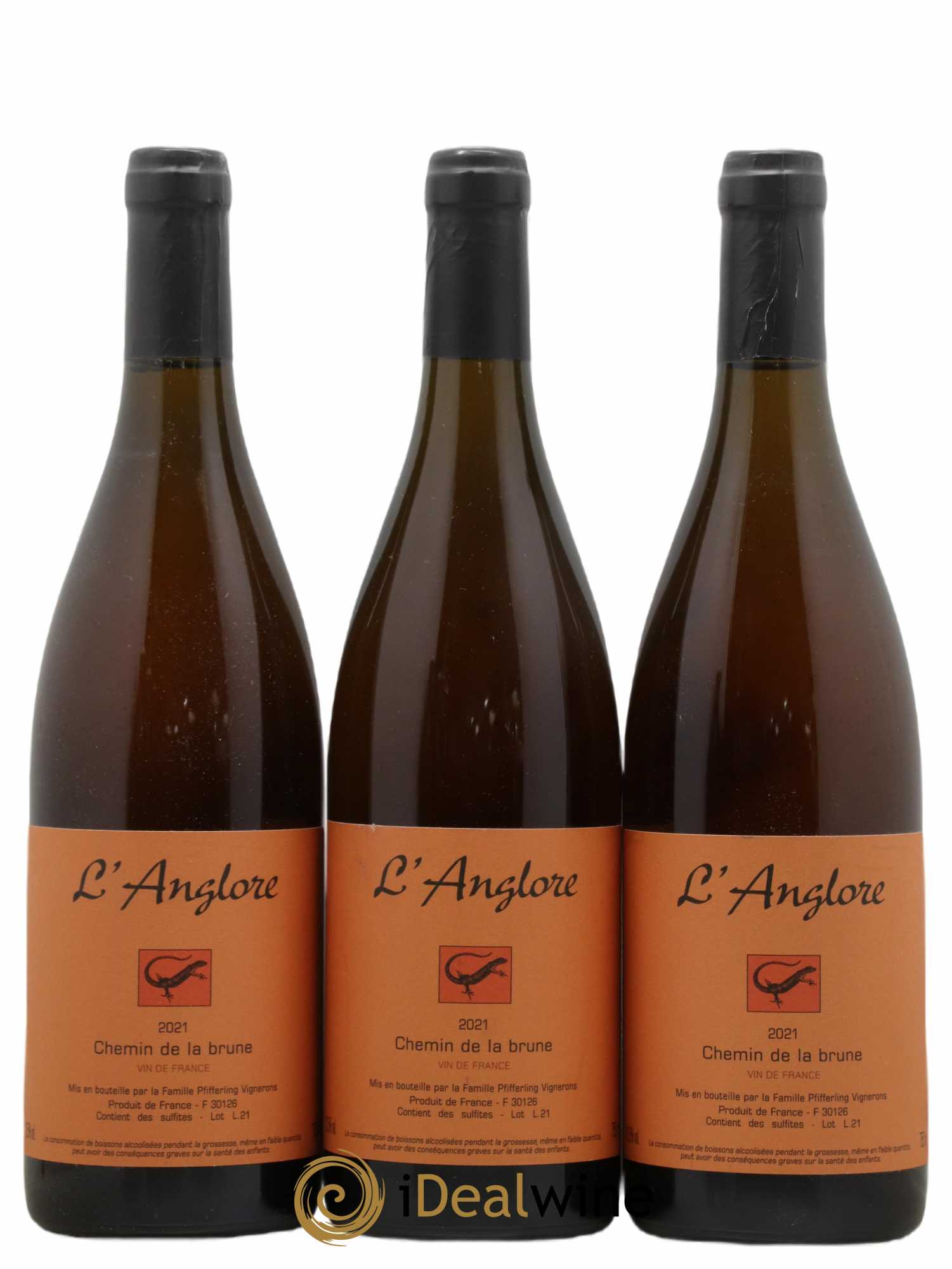 Vin de France Chemin de la brune L'Anglore 2021 - Lot de 3 bouteilles - 0