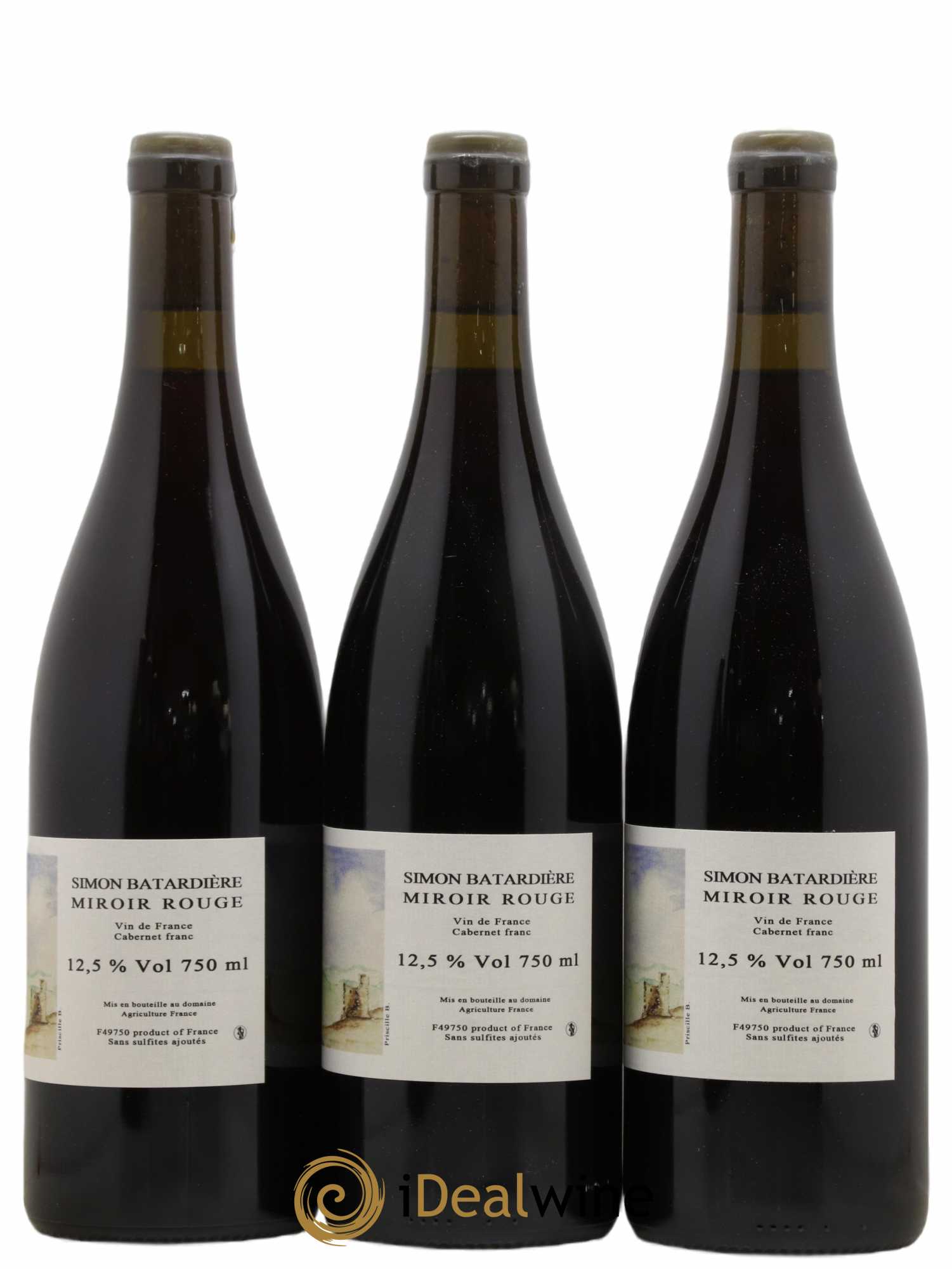 Vin de France Miroir Simon Batardiere 2021 - Lot of 3 bottles - 1