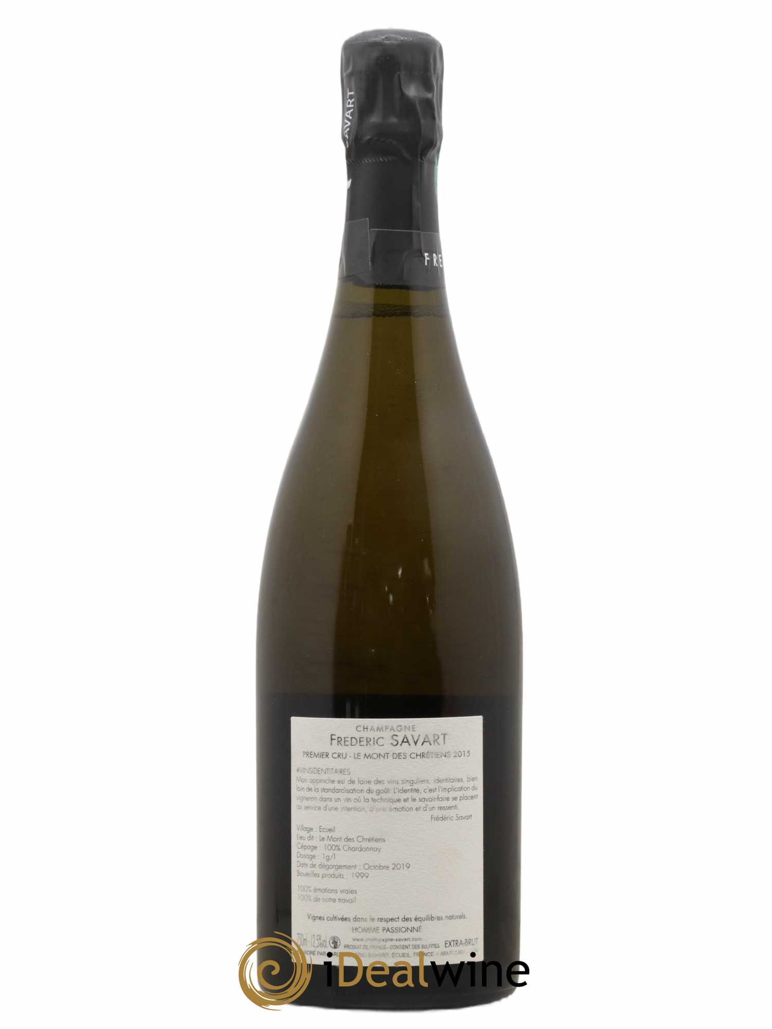 Le Mont des Chrétiens 1er Cru Extra-Brut Savart 2015 - Lot de 1 bouteille - 1