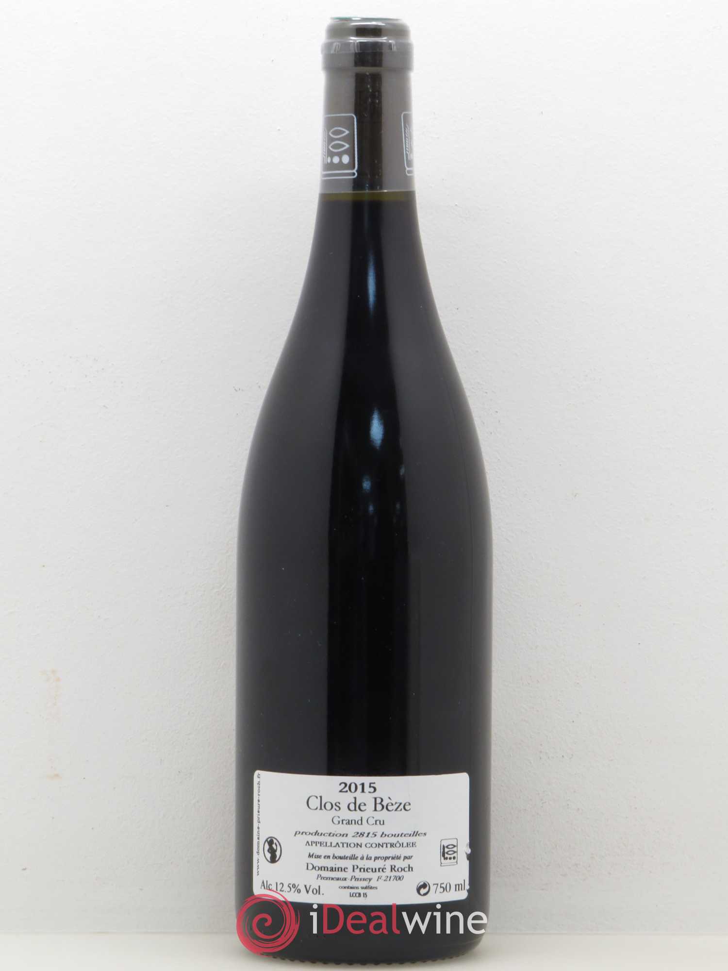 Chambertin Clos de Bèze Grand Cru Prieuré Roch 2015 - Lot de 1 bouteille - 1