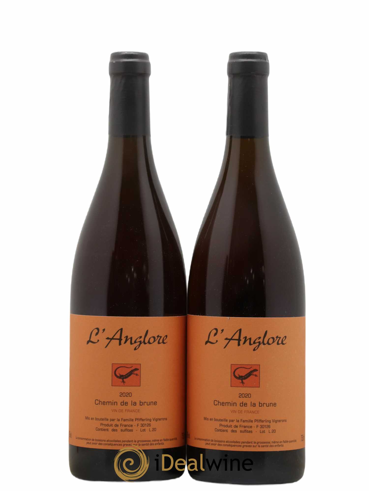 Vin de France Chemin de la brune L'Anglore 2020 - Lot de 2 bouteilles - 0