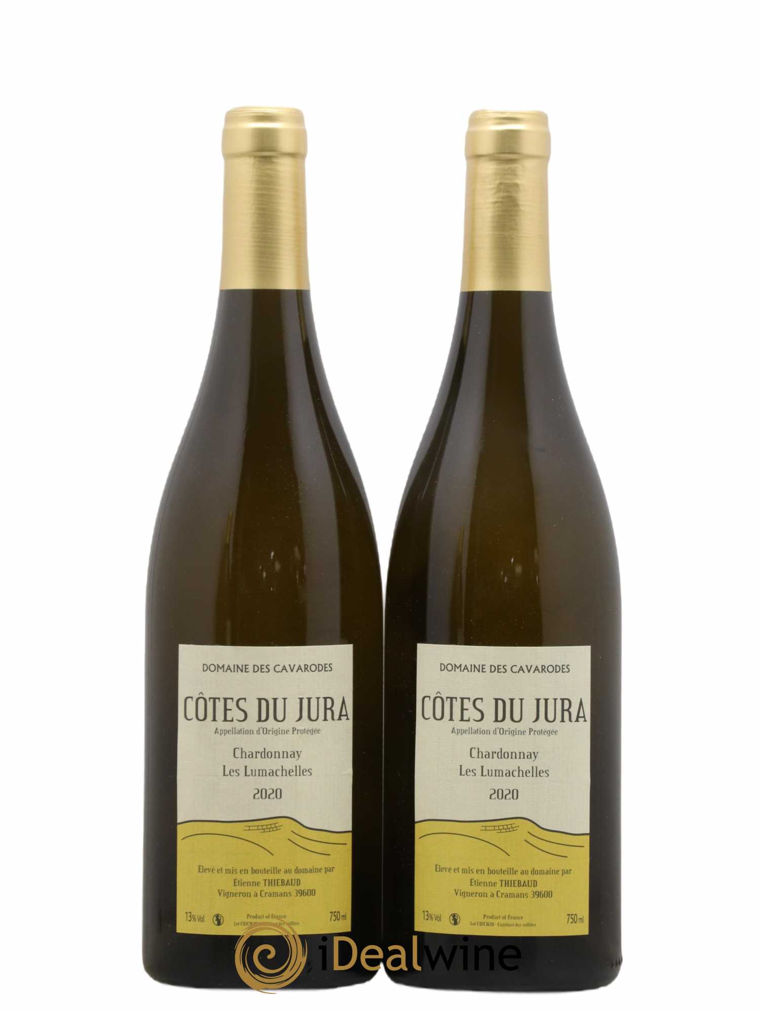Côtes du Jura Chardonnay Les Lumachelles Cavarodes (Domaine des) - Etienne Thiébaud 2020 - Lot de 2 bouteilles - 0