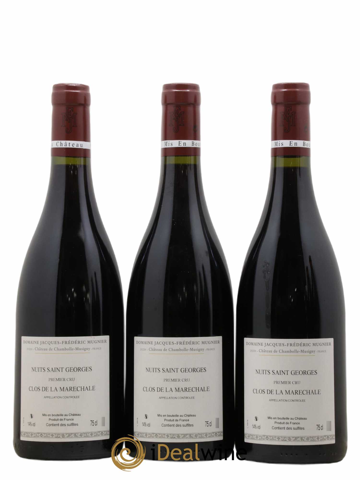 Nuits-Saint-Georges 1er Cru Clos de La Maréchale Jacques-Frédéric Mugnier 2018 - Lot de 3 bouteilles - 1
