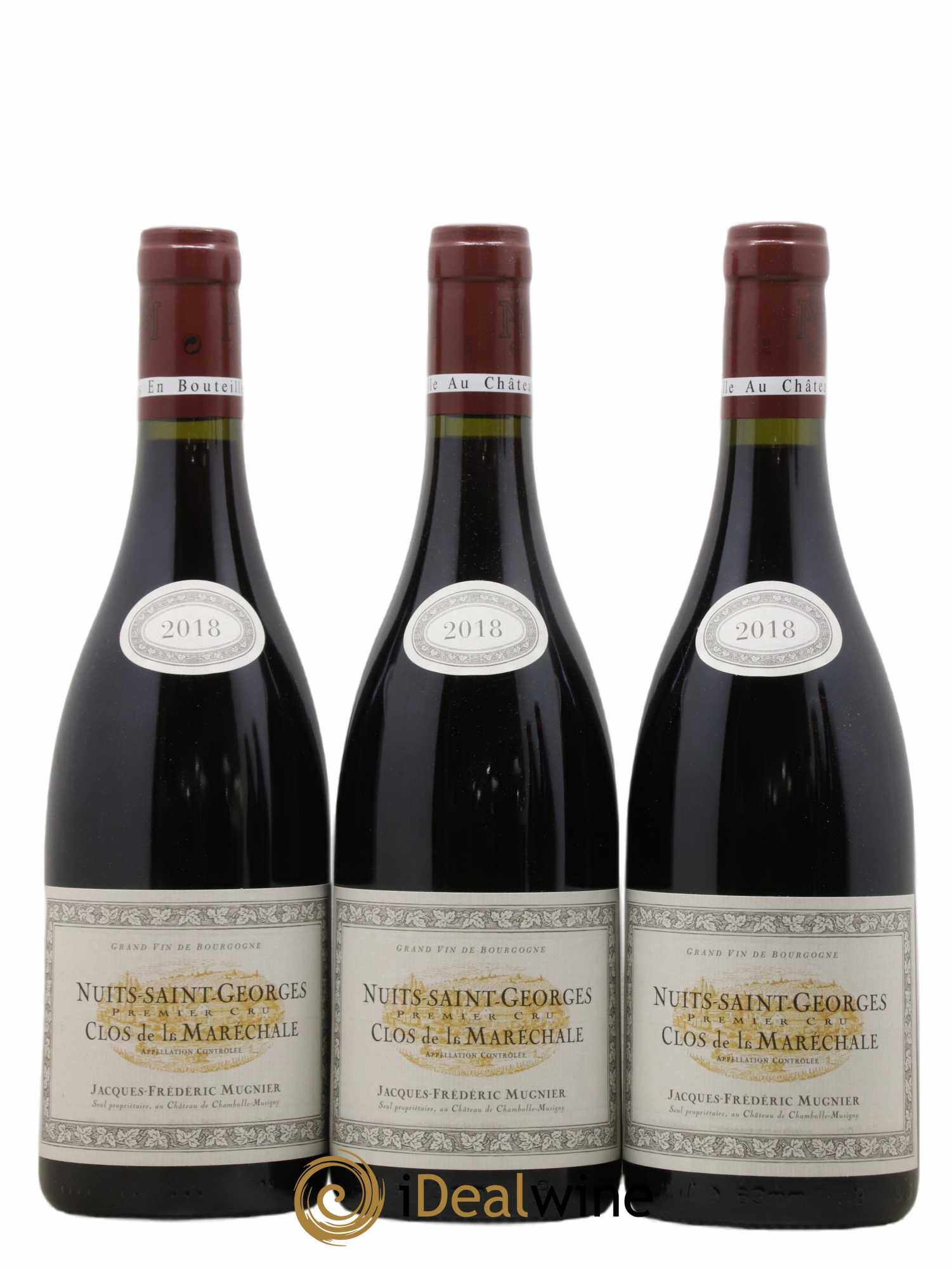 Nuits-Saint-Georges 1er Cru Clos de La Maréchale Jacques-Frédéric Mugnier 2018 - Lot de 3 bouteilles - 0