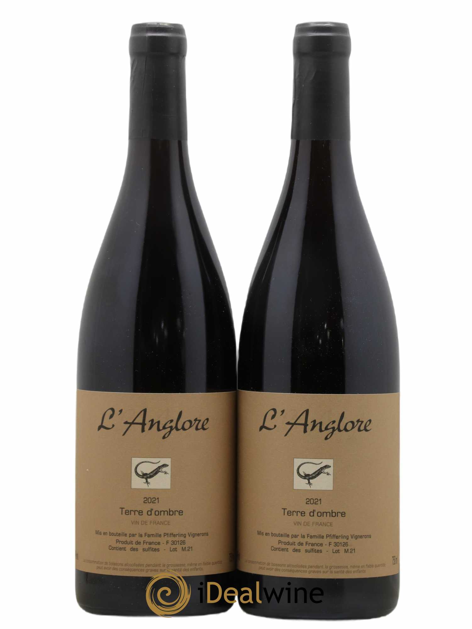 Vin de France Terre d'Ombre L'Anglore 2021 - Lot de 2 bouteilles - 0