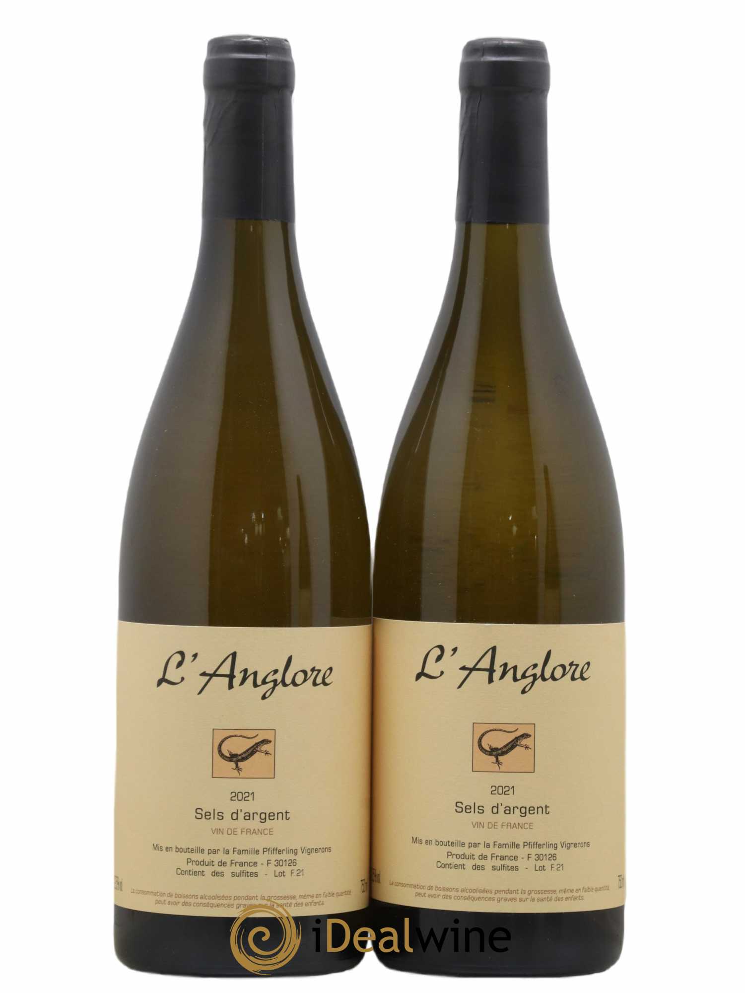 Vin de France Sels d'argent L'Anglore 2021 - Lot de 2 bouteilles - 0