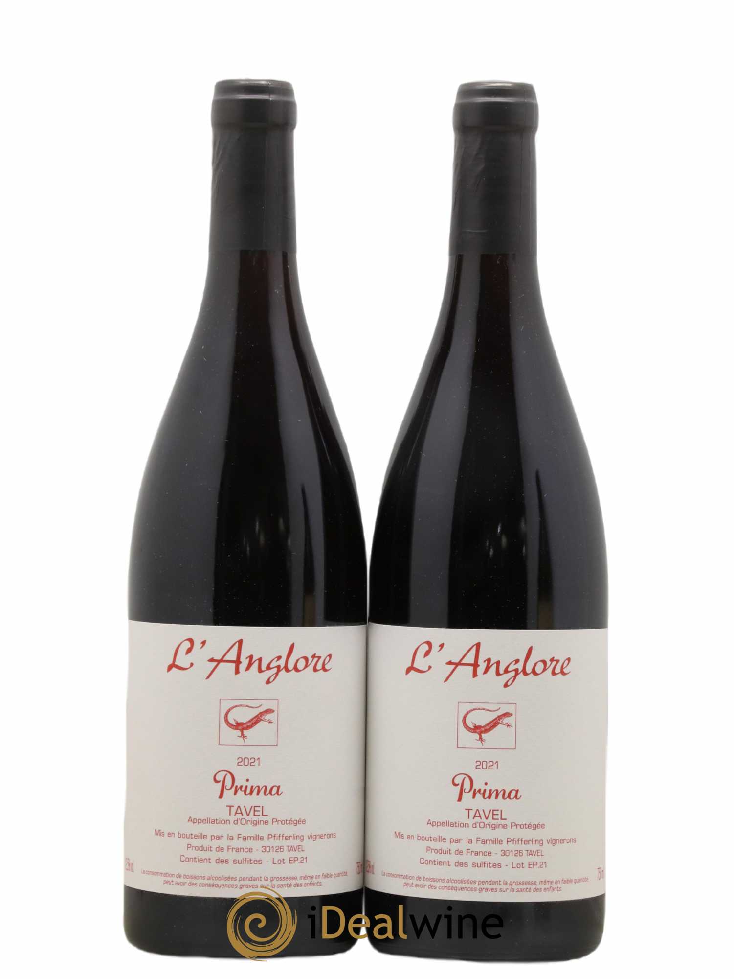 Tavel Prima L'Anglore 2021 - Posten von 2 Flaschen - 0