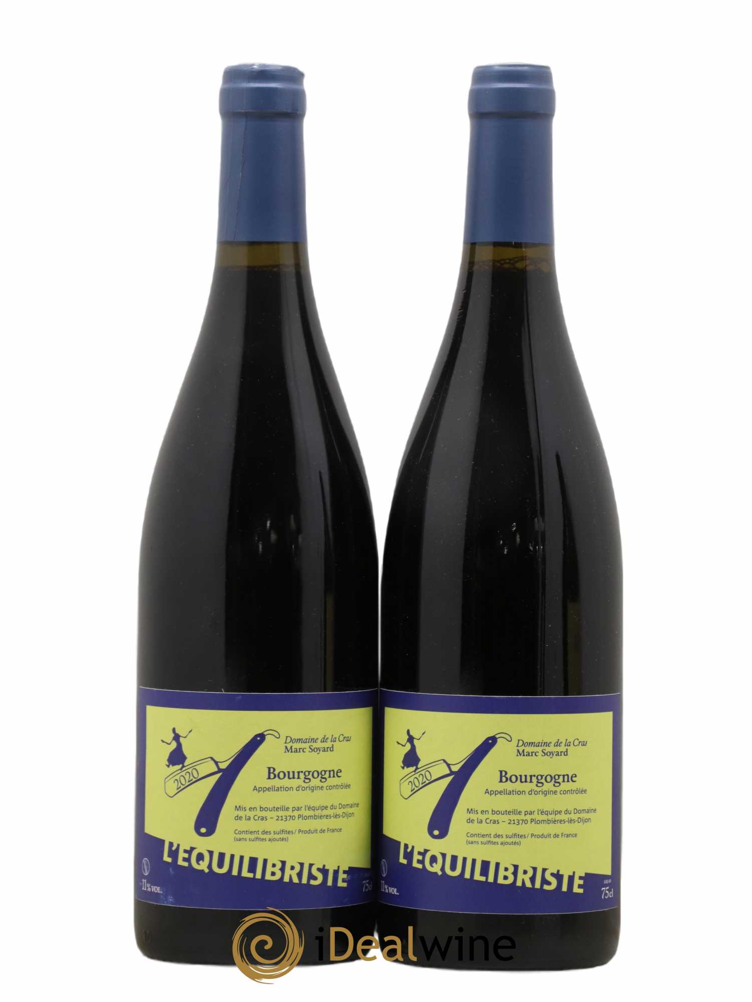 Bourgogne L'équilibriste Domaine de la Cras - Marc Soyard 2020 - Lot de 2 bouteilles - 0
