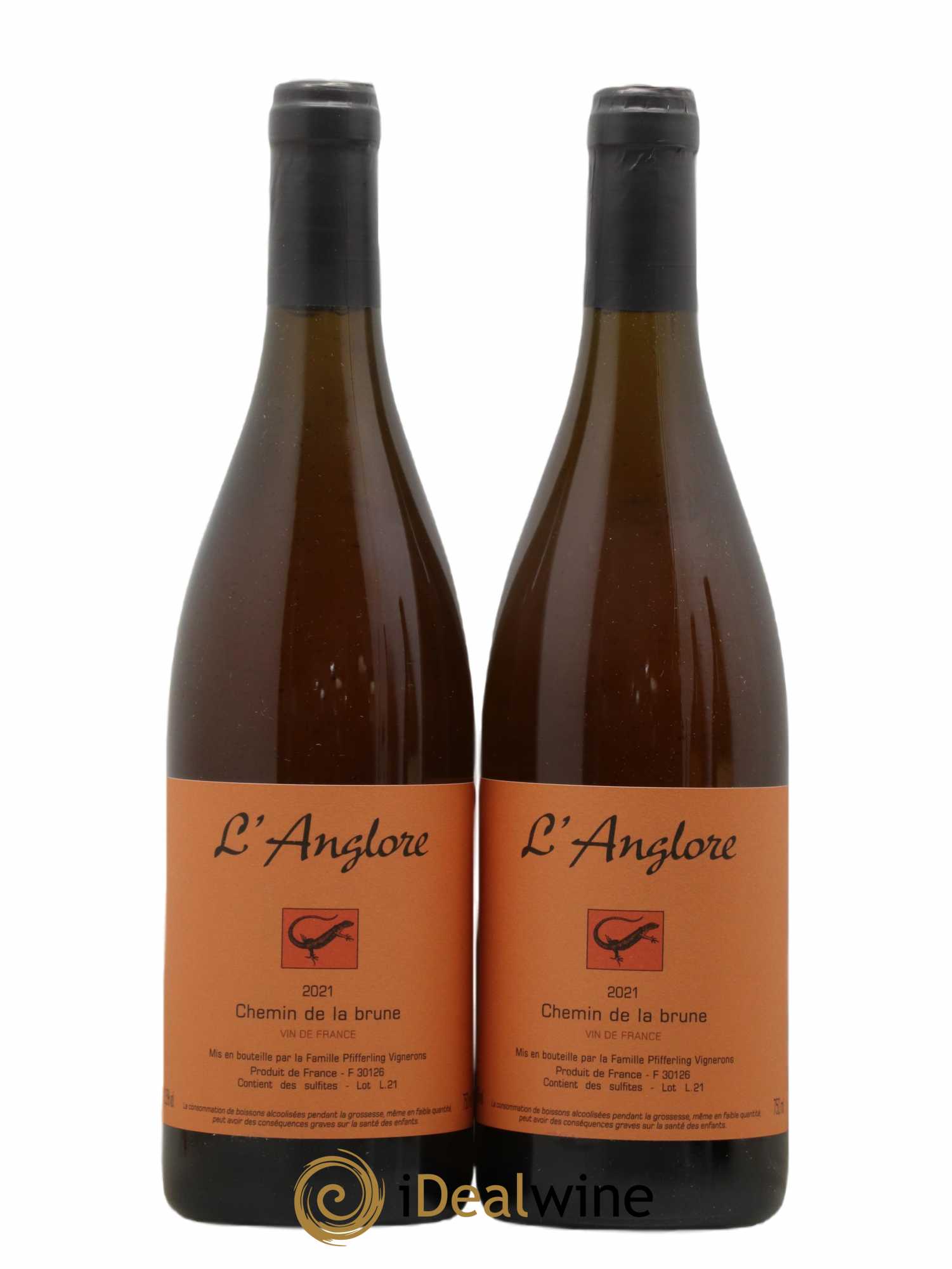 Vin de France Chemin de la brune L'Anglore 2021 - Lot de 2 bouteilles - 0