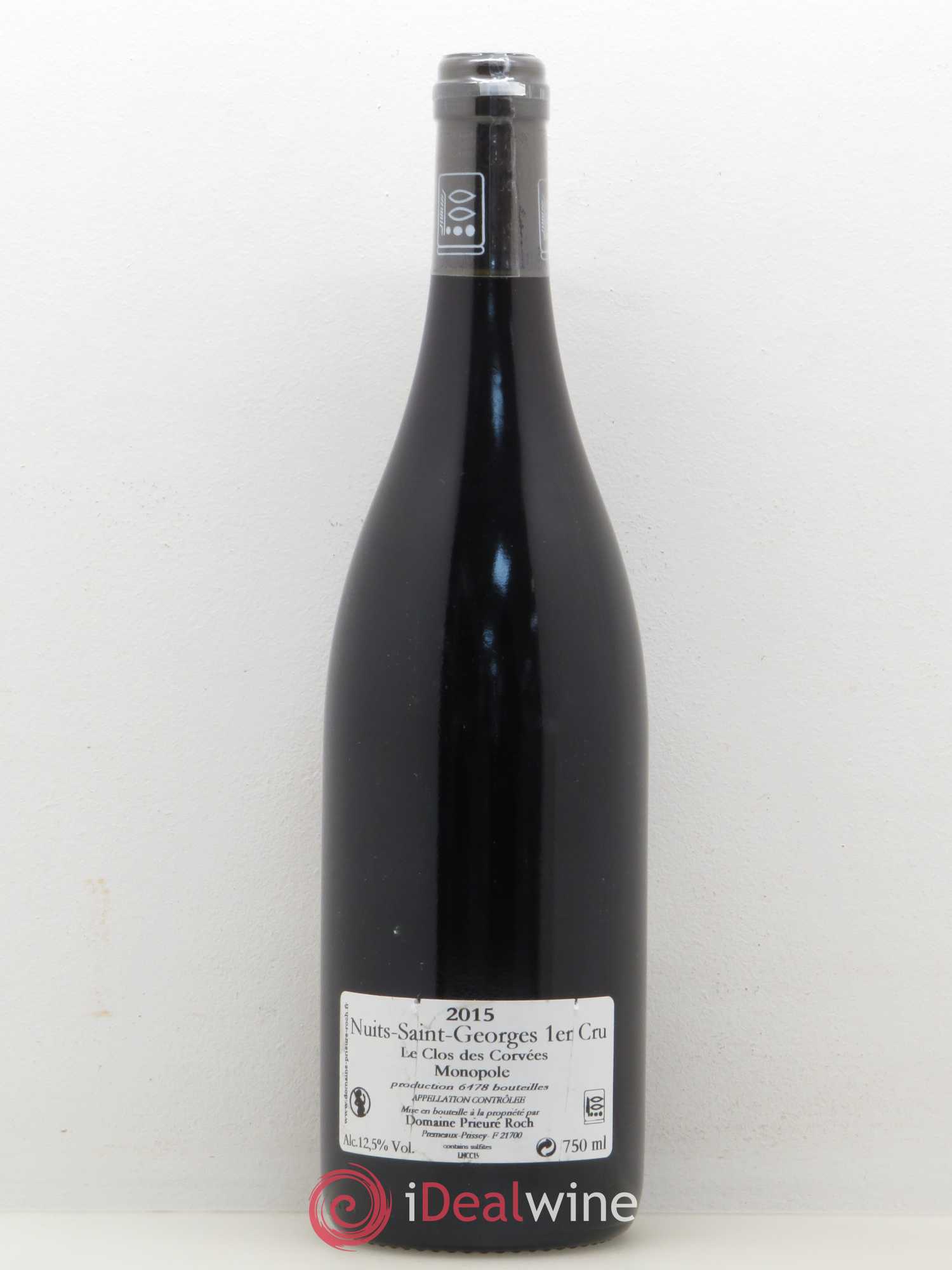 Nuits-Saint-Georges 1er Cru Le Clos des Corvées Prieuré Roch 2015 - Lot de 1 bouteille - 1