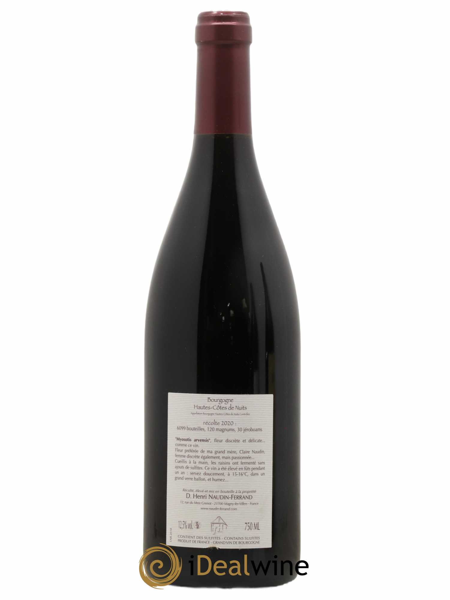 Hautes-Côtes de Nuits Myosotis Arvensis Naudin-Ferrand (Domaine) 2020 - Lot de 1 bouteille - 1