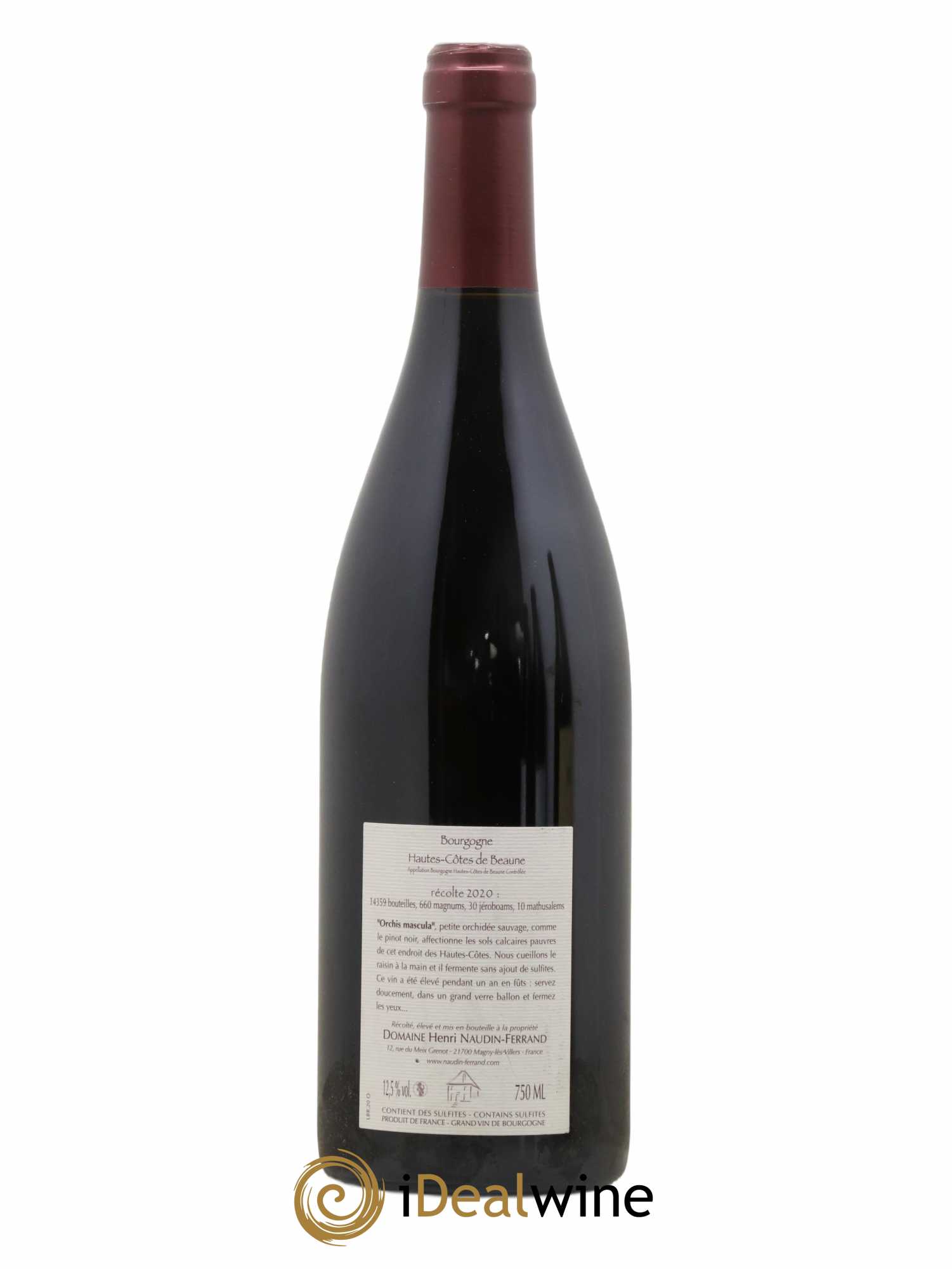 Hautes-Côtes de Beaune Orchis Mascula Naudin-Ferrand (Domaine) 2020 - Lot de 1 bouteille - 1