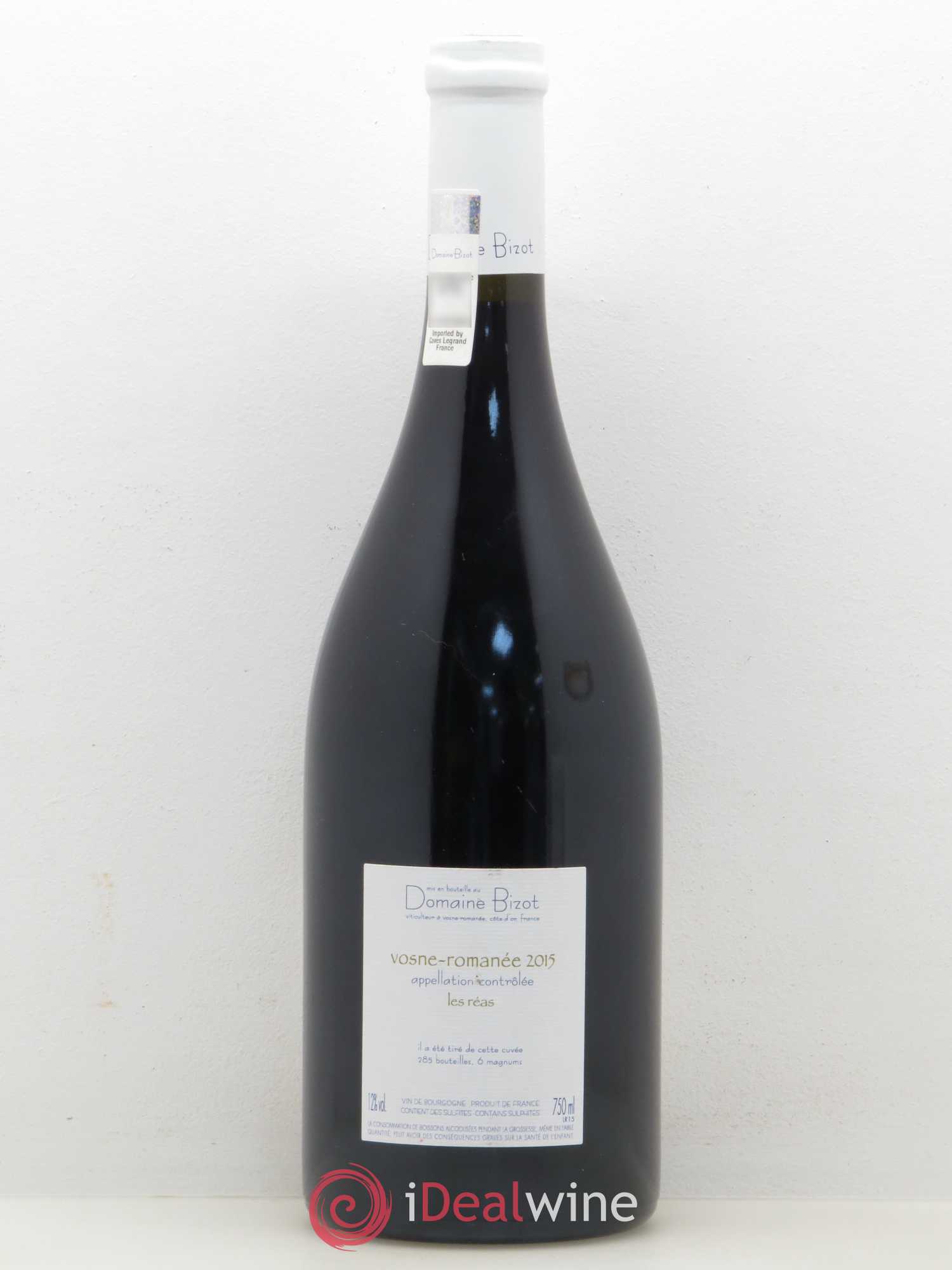 Vosne-Romanée Les Réas Bizot (Domaine) 2015 - Lot de 1 bouteille - 1