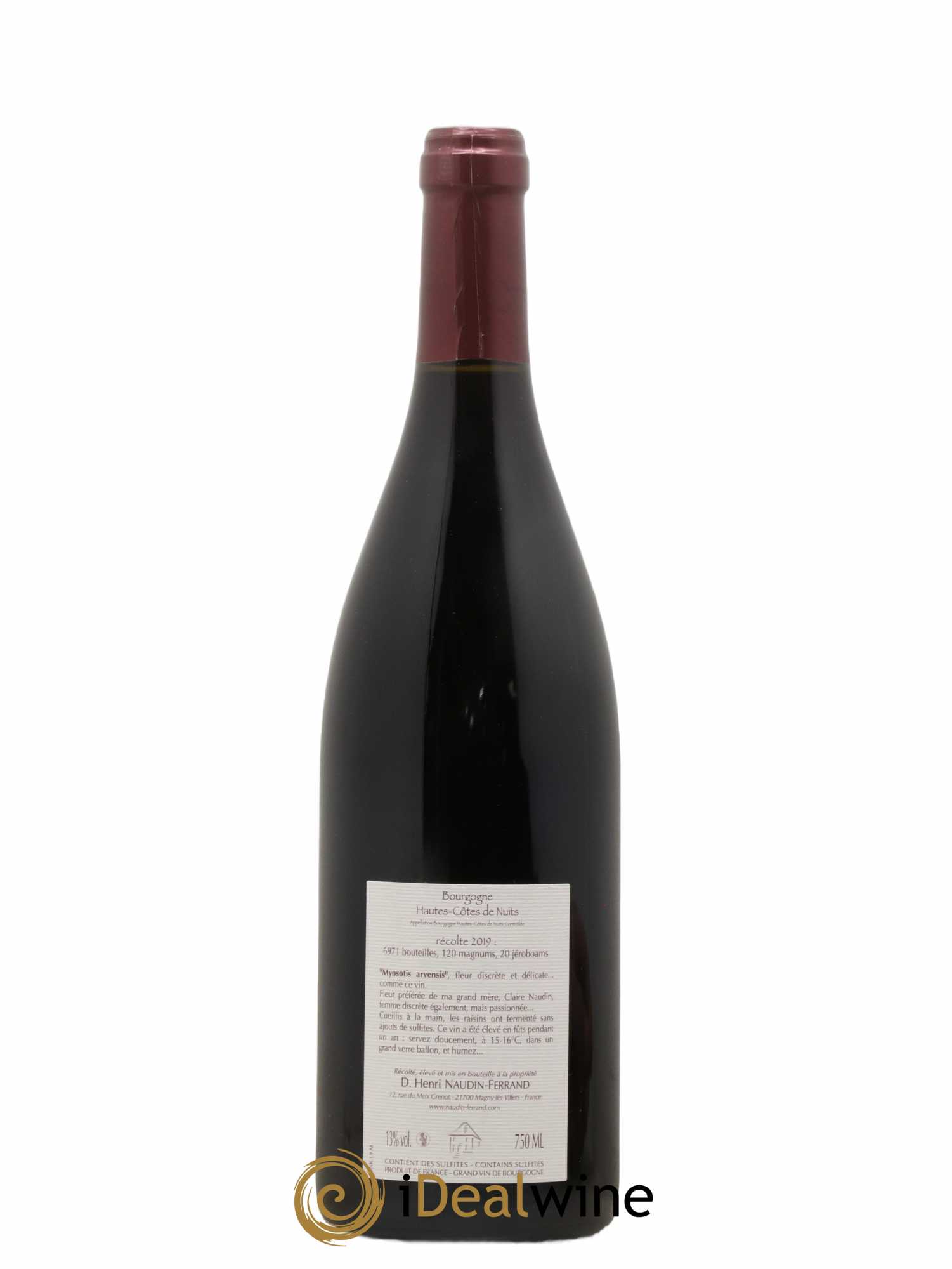 Hautes-Côtes de Nuits Myosotis Arvensis Naudin-Ferrand (Domaine) 2019 - Lot de 2 bouteilles - 1
