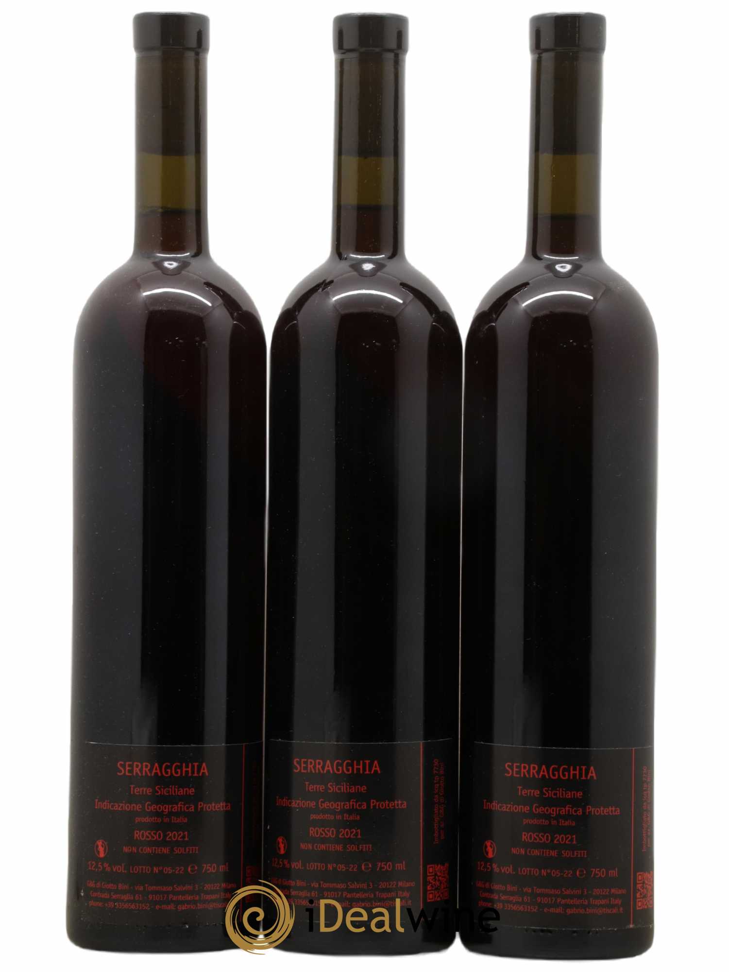 IGT Sicile Serragghia Catarratto Gabrio Bini 2021 - Lotto di 3 bottiglie - 1
