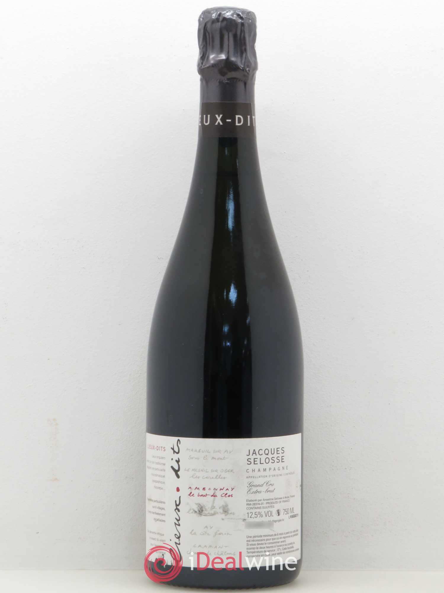 Ambonnay Le Bout du Clos Grand Cru Extra-Brut Jacques Selosse - Lot de 1 bouteille - 0