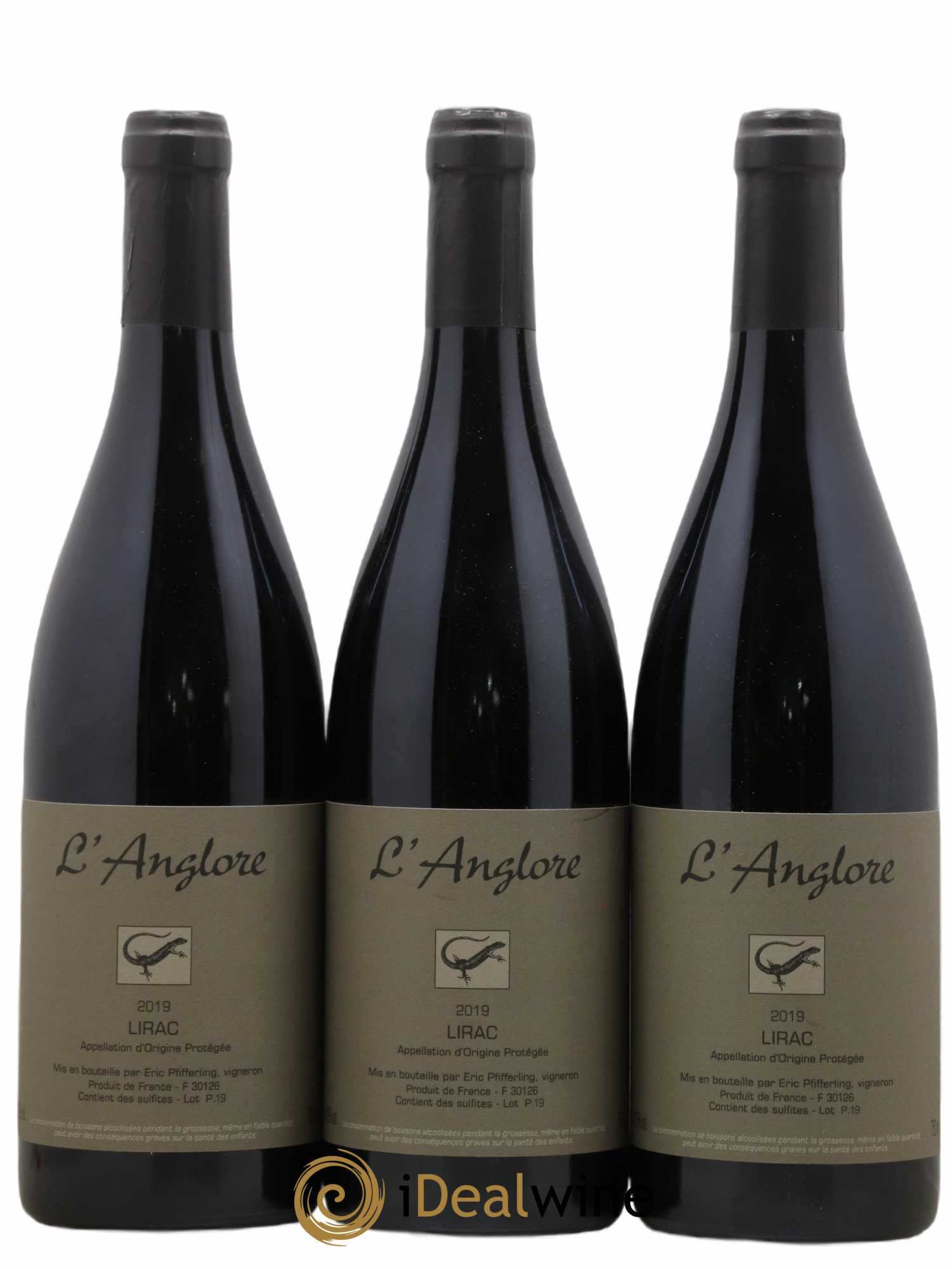 Lirac L'Anglore 2019 - Lot de 3 bouteilles - 0
