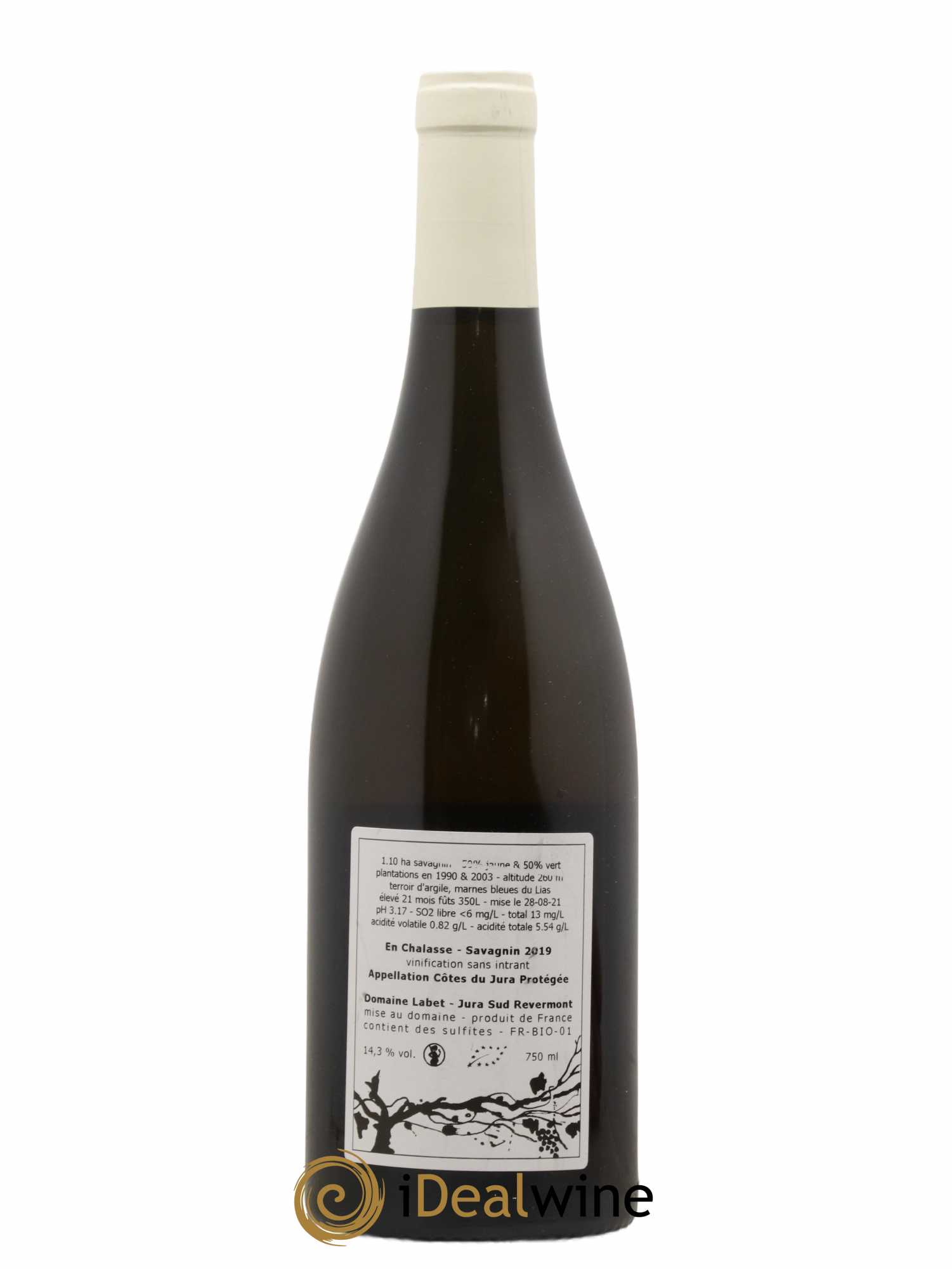 Côtes du Jura Fleur de Savagnin En Chalasse Romain - Julien - Charline Labet 2019 - Lot of 1 bottle - 1