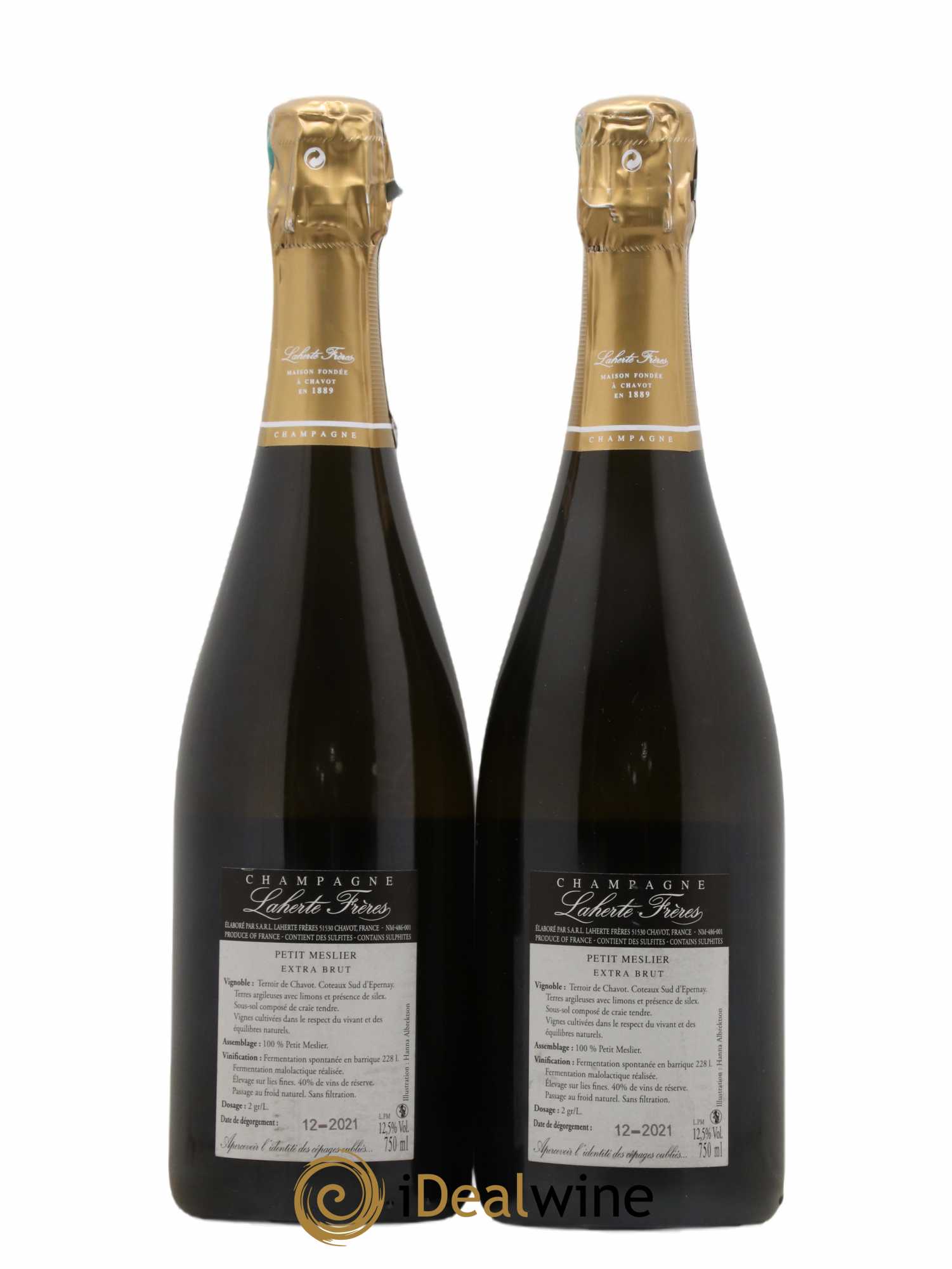 Champagne Petits Mesliers Laherte - Posten von 2 Flaschen - 1