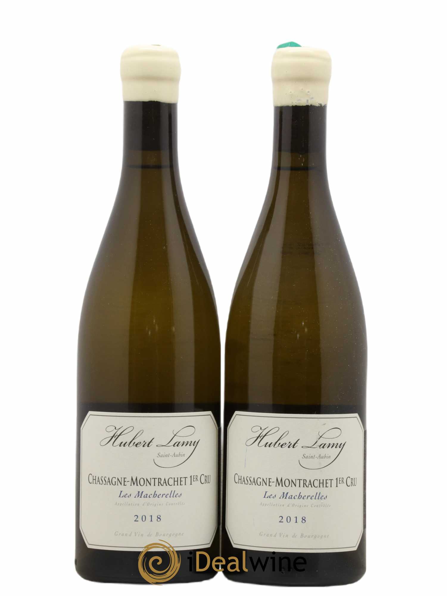 Chassagne-Montrachet 1er Cru Les Macherelles Hubert Lamy 2018 - Lot de 2 bouteilles - 0