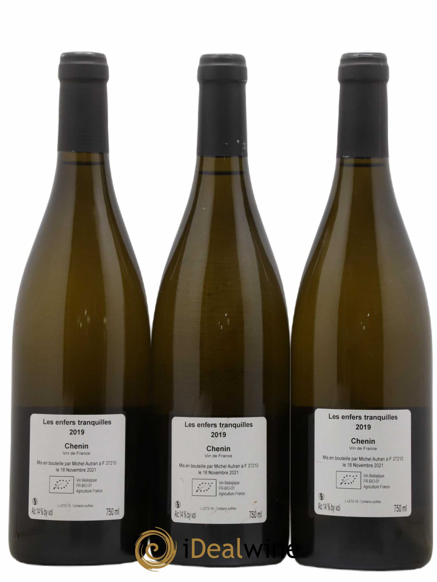Vin de France Les Enfers Tranquilles Michel Autran 2019 - Lot de 3 bouteilles - 1
