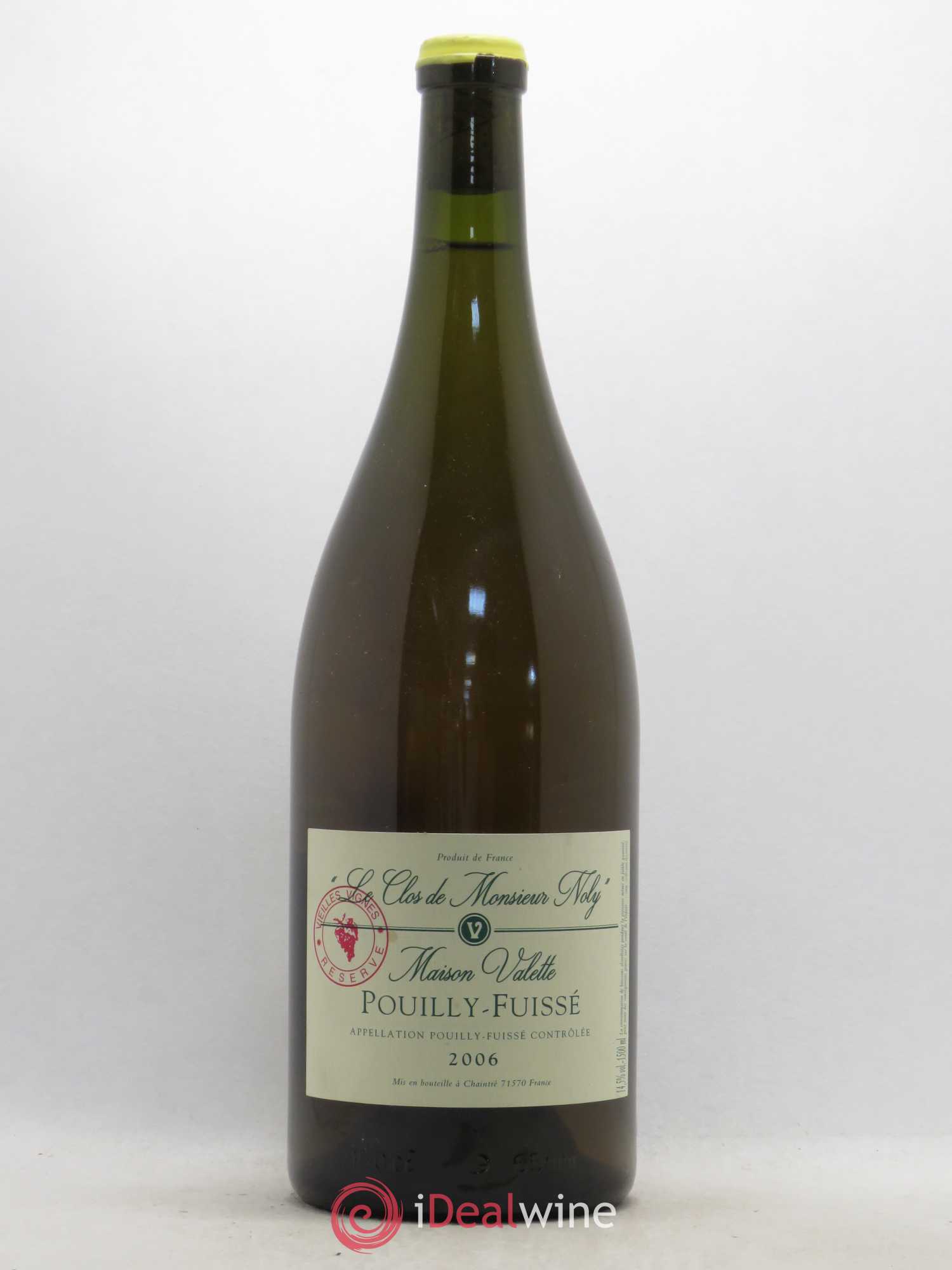Pouilly-Fuissé Clos de Monsieur Noly Valette (Domaine) Vieilles Vignes Reserve 2006 - Lot de 1 magnum - 0