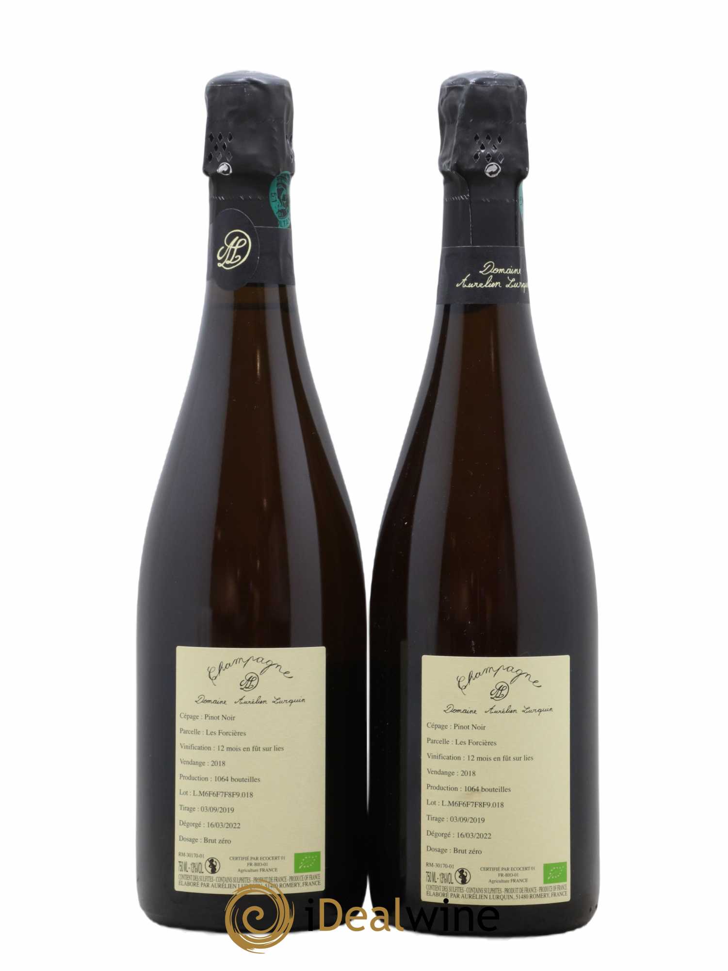 Pinot Noir Les Forcières Aurélien Lurquin 2018 - Lot de 2 bouteilles - 1