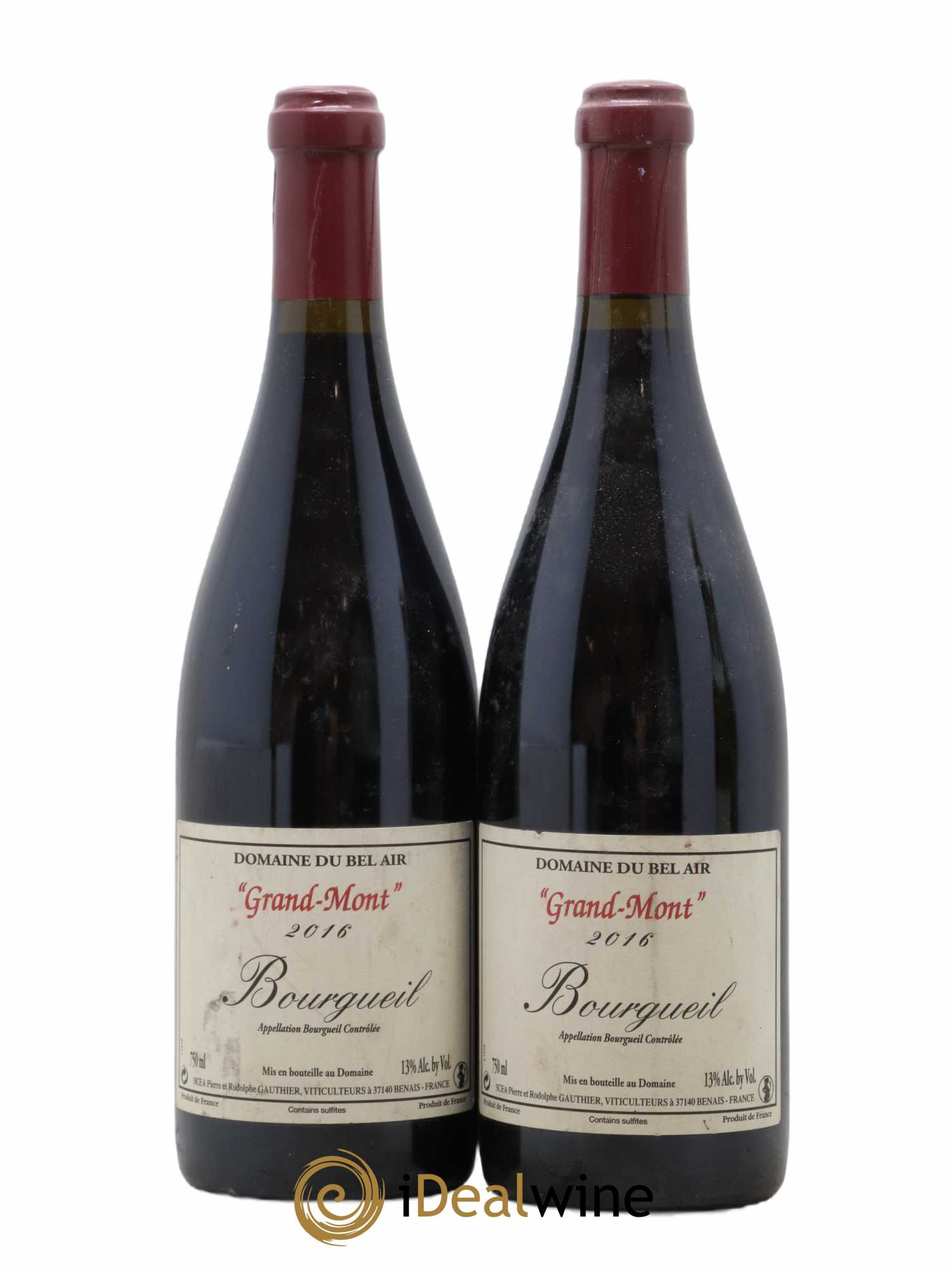 Bourgueil Grand Mont Domaine du Bel Air 2016 - Lot de 2 bouteilles - 0