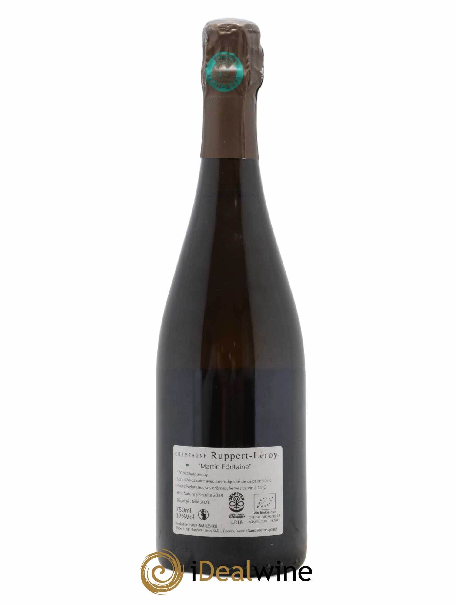 Martin Fontaine Ruppert-Leroy (Domaine) Brut Nature 2018 - Posten von 1 Flasche - 1