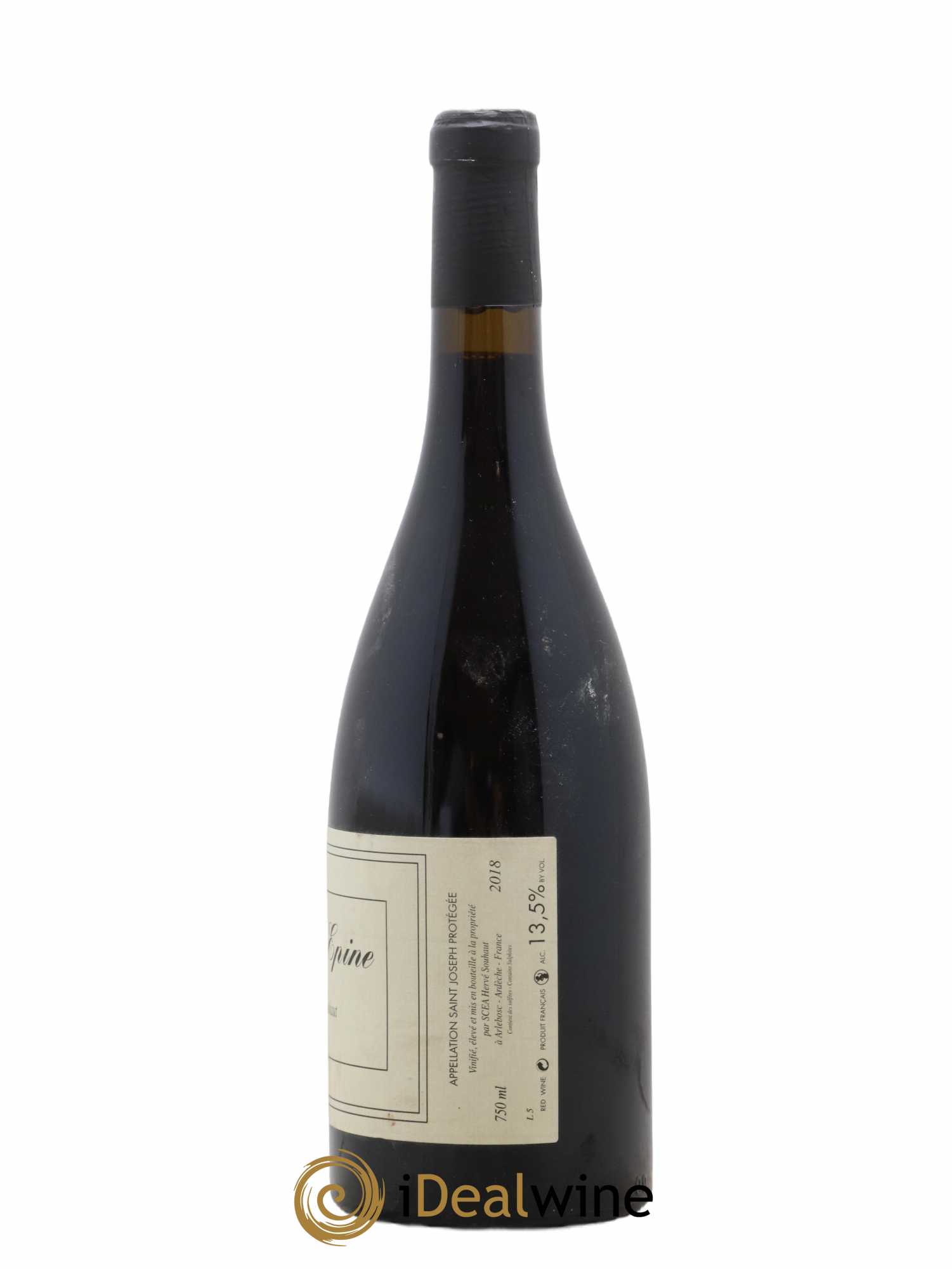 Saint-Joseph Sainte Epine Hervé Souhaut - Domaine Romaneaux-Destezet 2018 - Lot de 1 bouteille - 1
