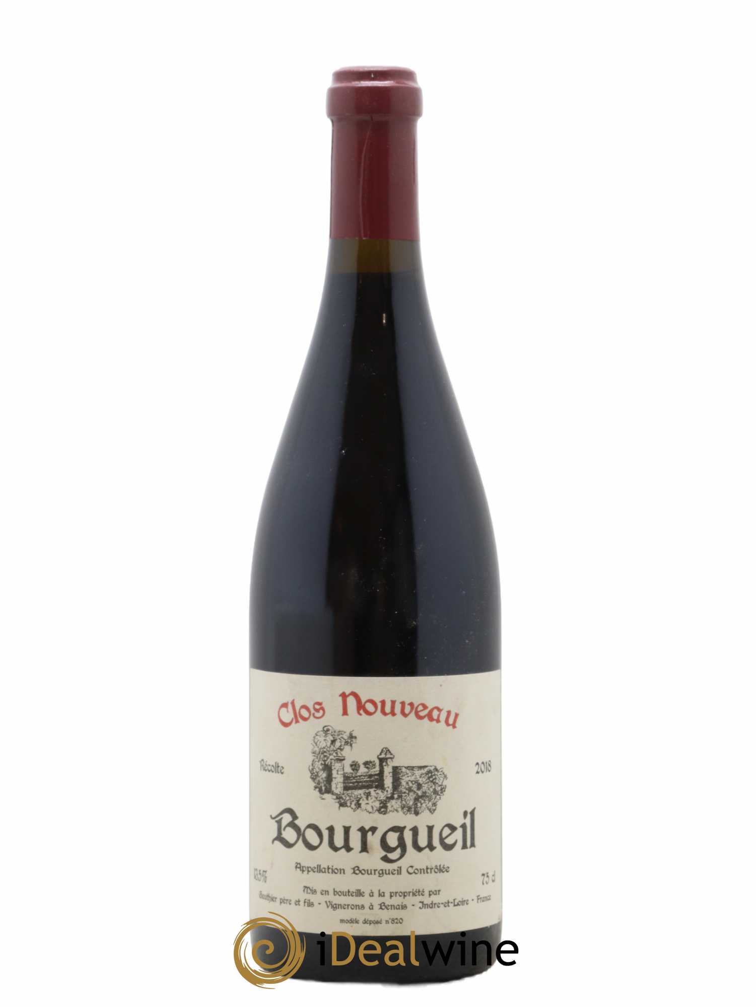 Bourgueil Clos Nouveau Domaine du Bel Air 2018 - Lot de 1 bouteille - 0