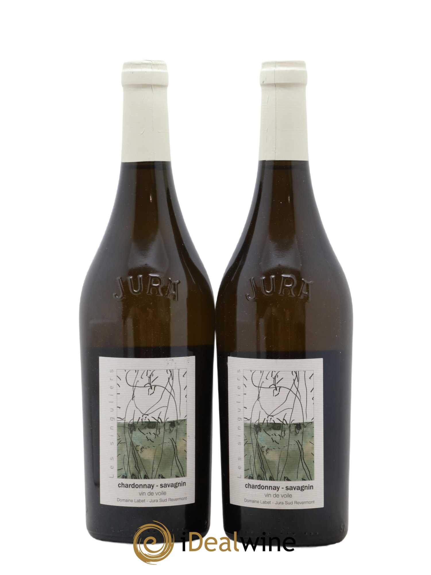 Côtes du Jura Vin de Voile Chardonnay-Savagnin cuvée de garde Romain - Julien - Charline Labet 2019 - Lot de 2 bouteilles - 0