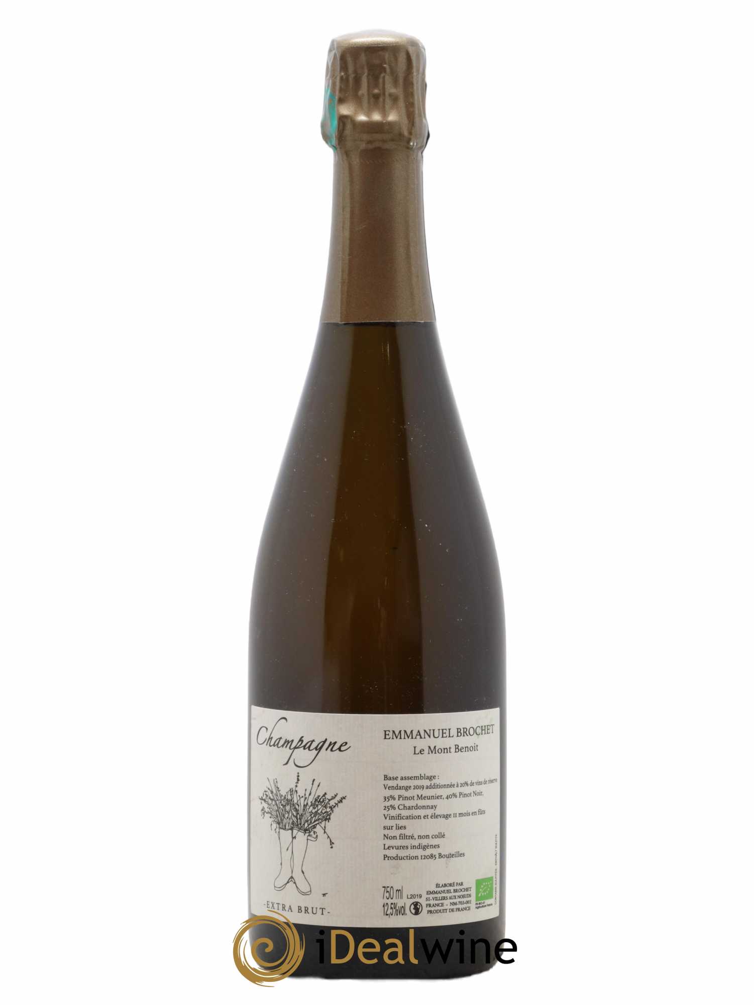 Le Mont Benoit Extra-Brut Emmanuel Brochet - Lot de 1 bouteille - 0