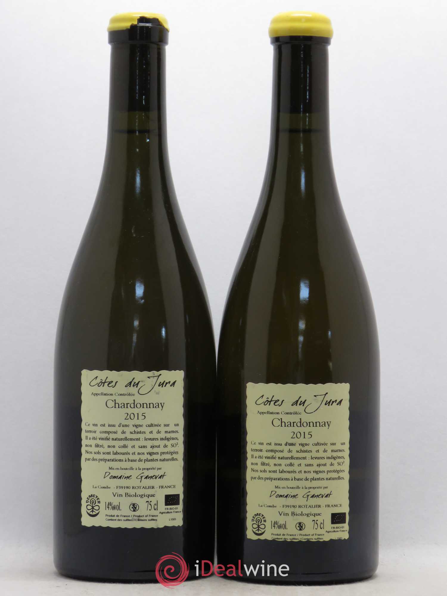 Côtes du Jura Grusse en Billat Jean-François Ganevat (Domaine) 2015 - Lot de 2 bouteilles - 1