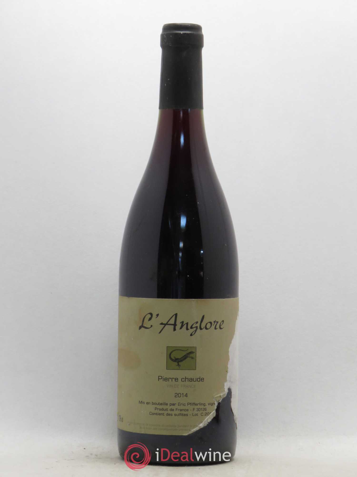 Vin de France Pierre chaude L'Anglore 2014 - Lot de 1 bouteille - 0