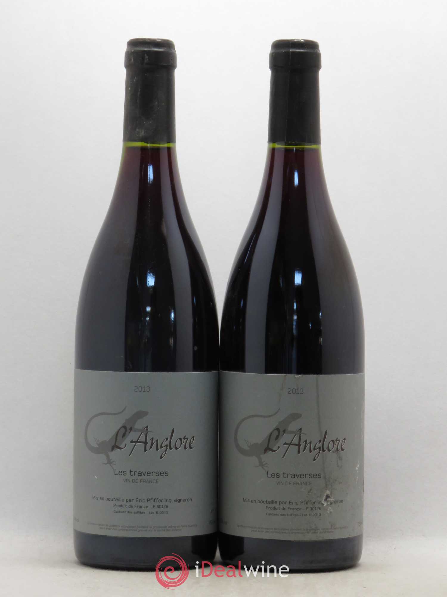 Vin de France Les Traverses L'Anglore 2013 - Lot de 2 bouteilles - 0