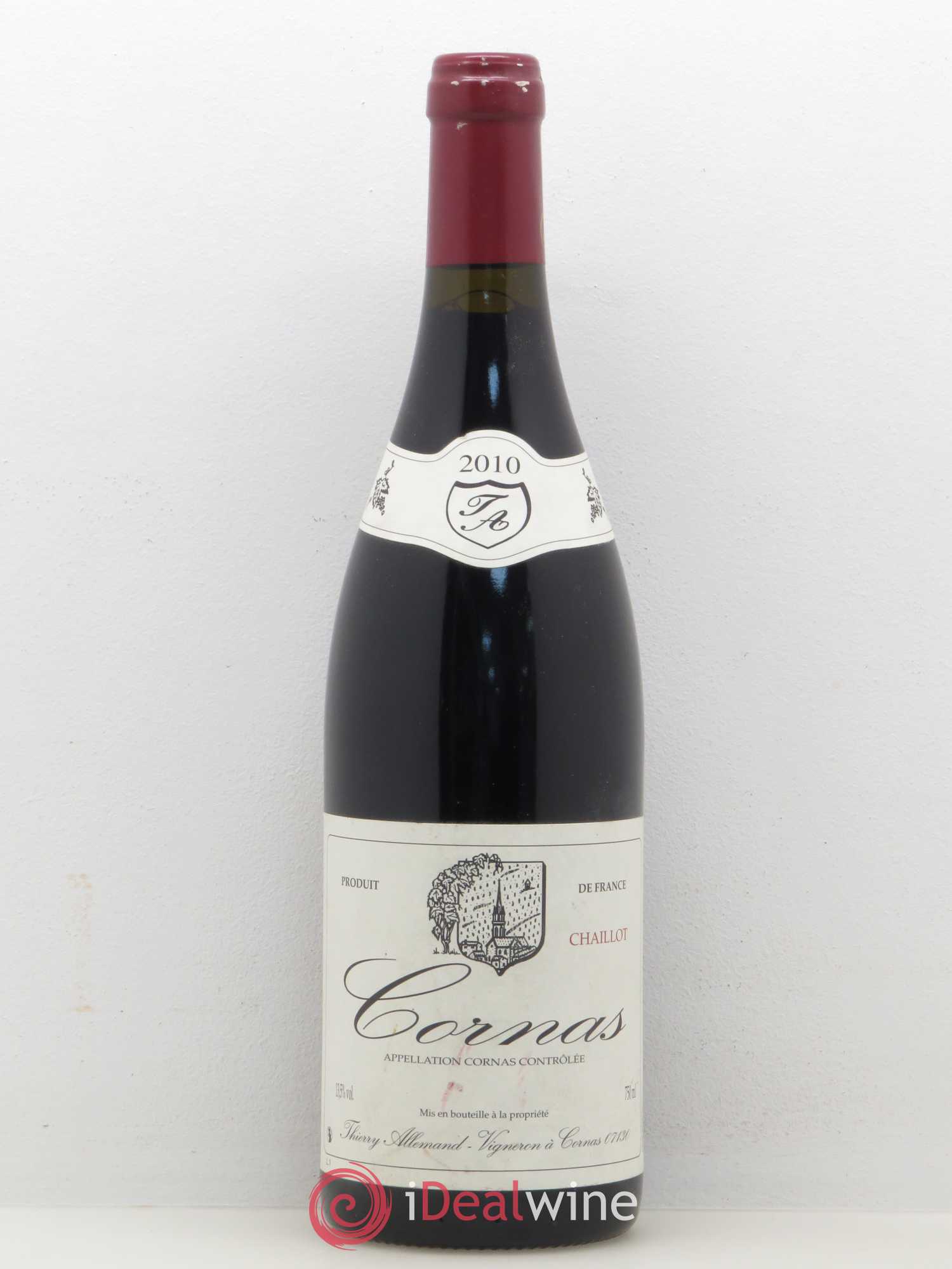 Cornas Chaillot Thierry Allemand 2010 - Lot de 1 bouteille - 0