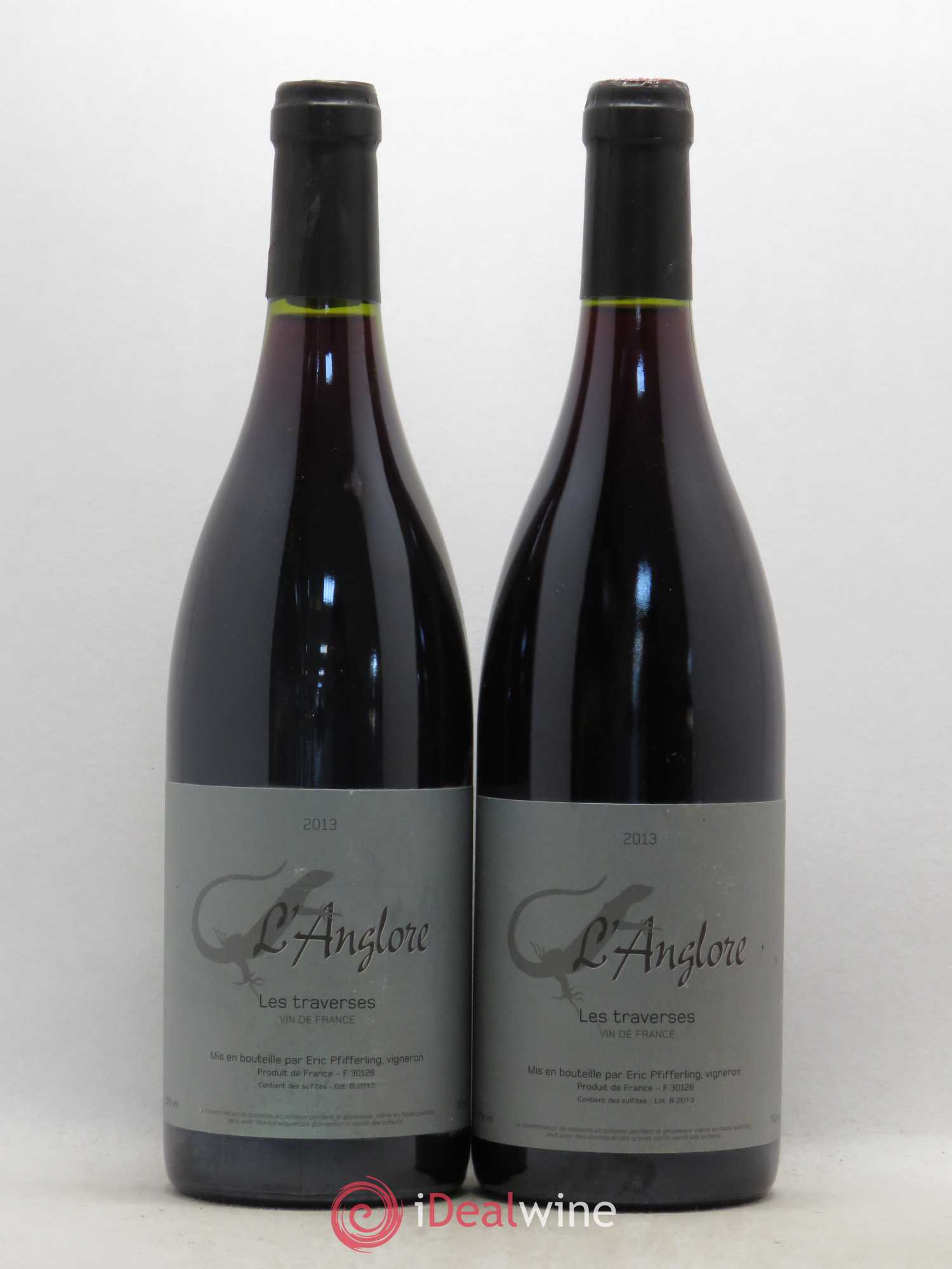 Vin de France Les Traverses L'Anglore 2013 - Lot de 2 bouteilles - 0