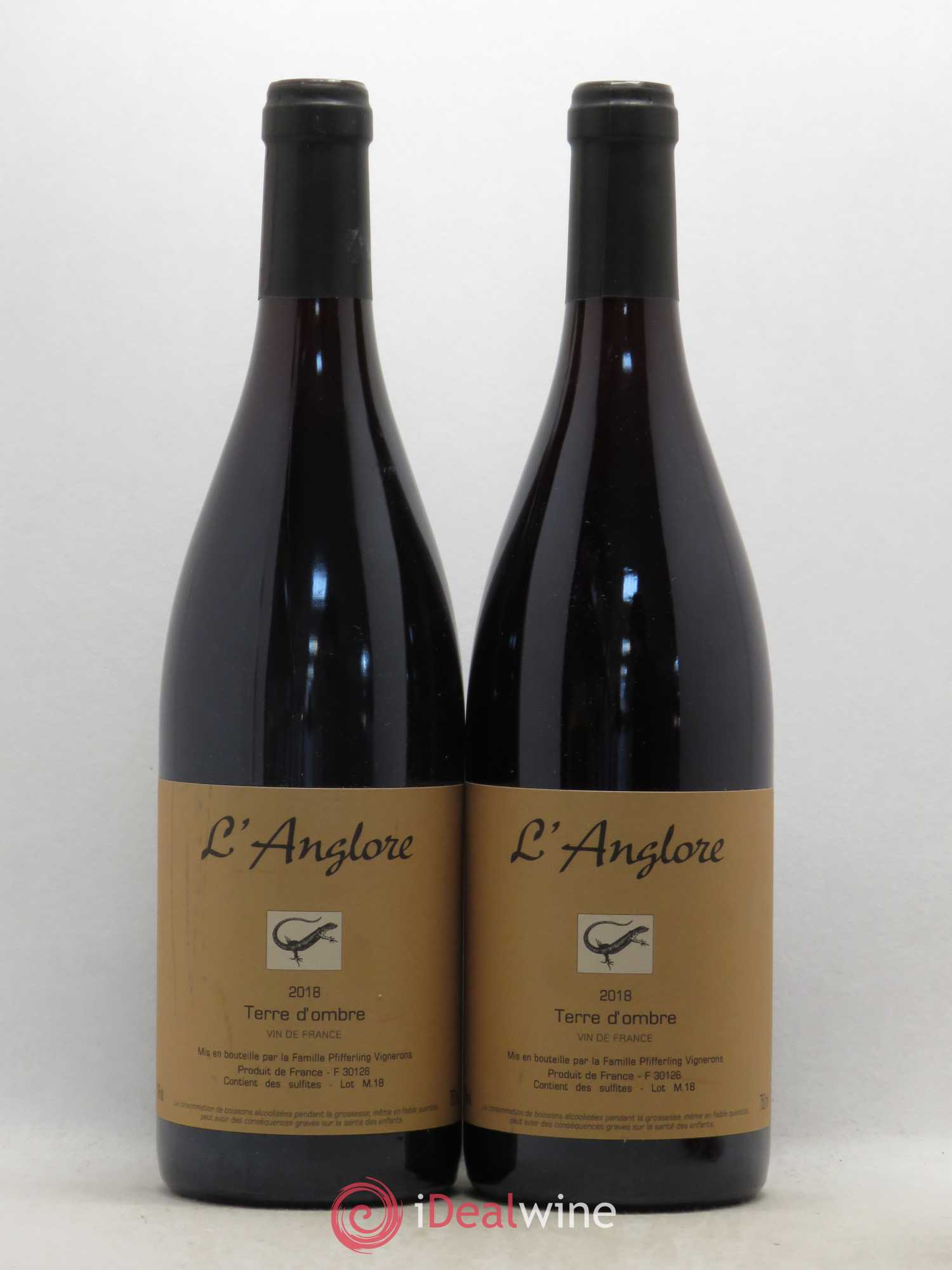Vin de France Terre d'Ombre L'Anglore 2018 - Lot de 2 bouteilles - 0