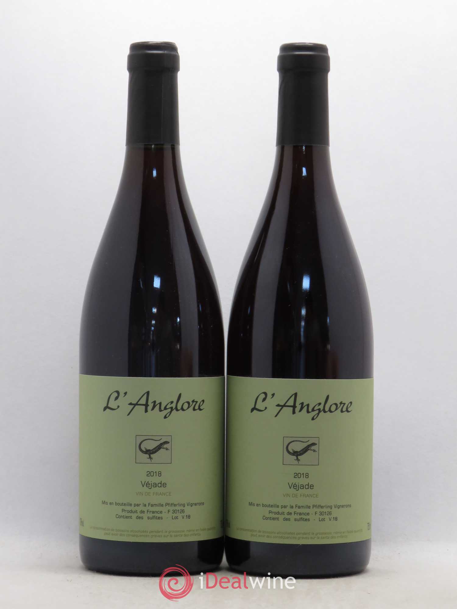 Vin de France Véjade L'Anglore 2018 - Lot de 2 bouteilles - 0