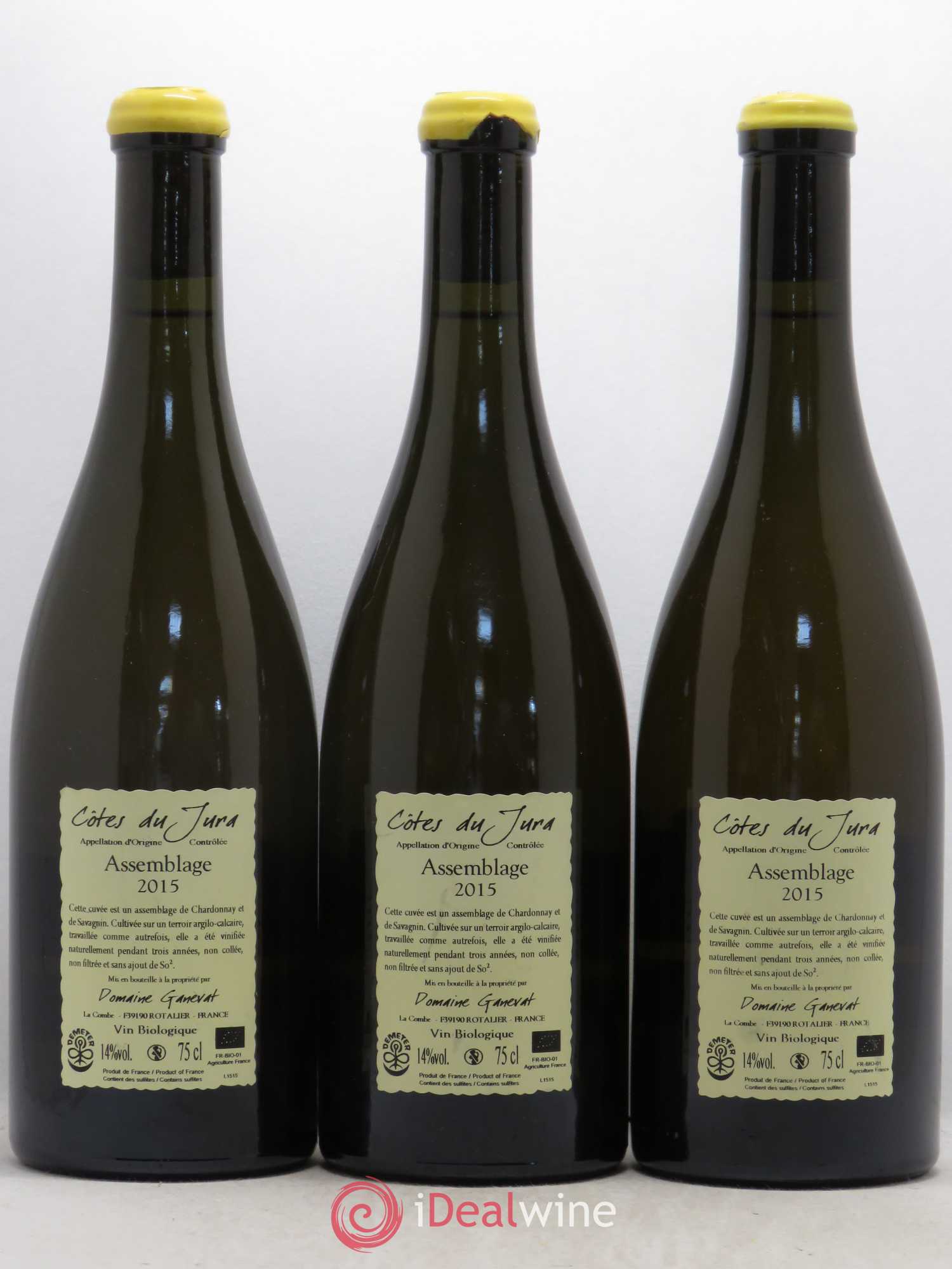 Côtes du Jura Cuvée Orégane Jean-François Ganevat (Domaine) 2015 - Lot de 3 bouteilles - 1